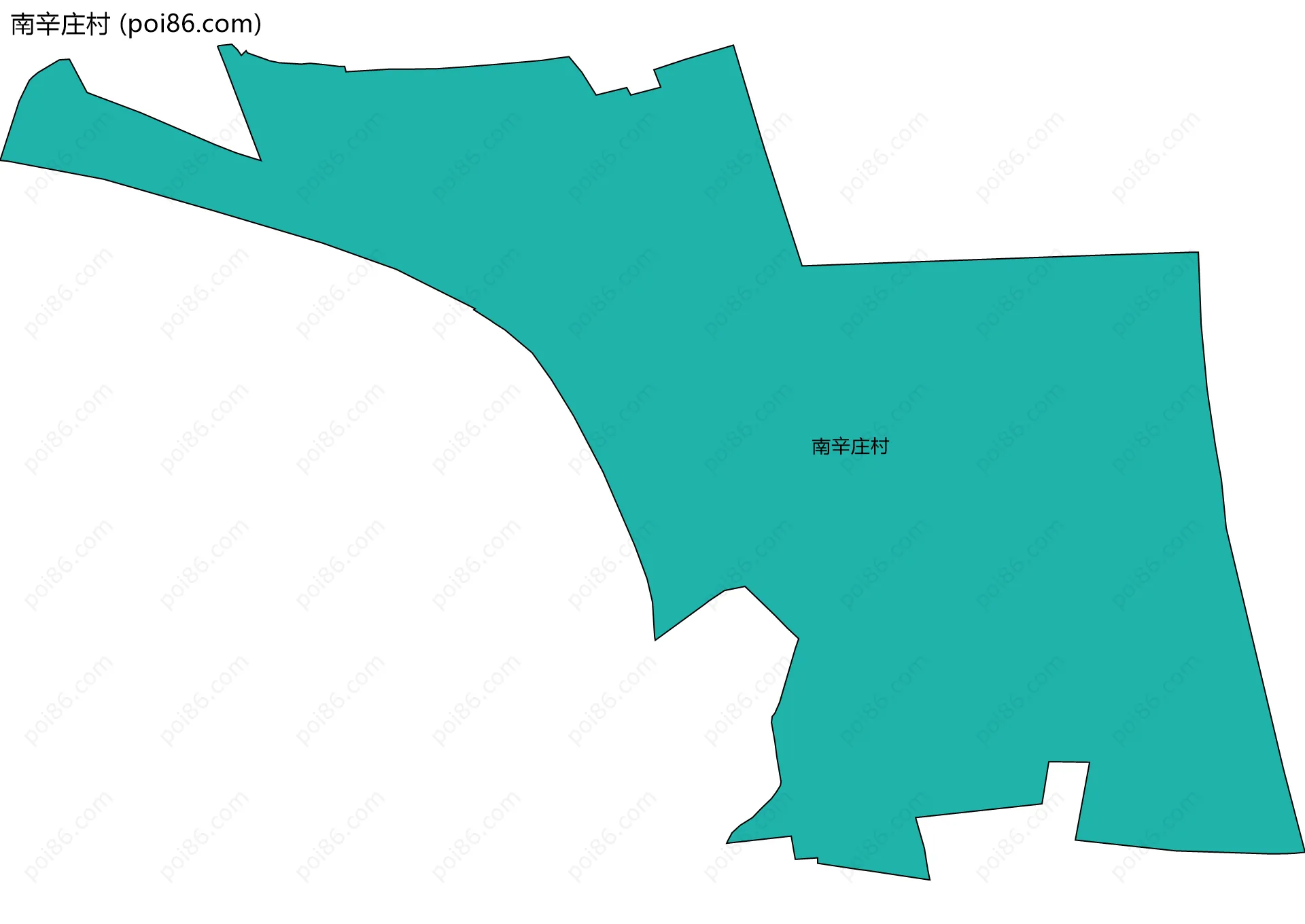 南辛庄村边界地图