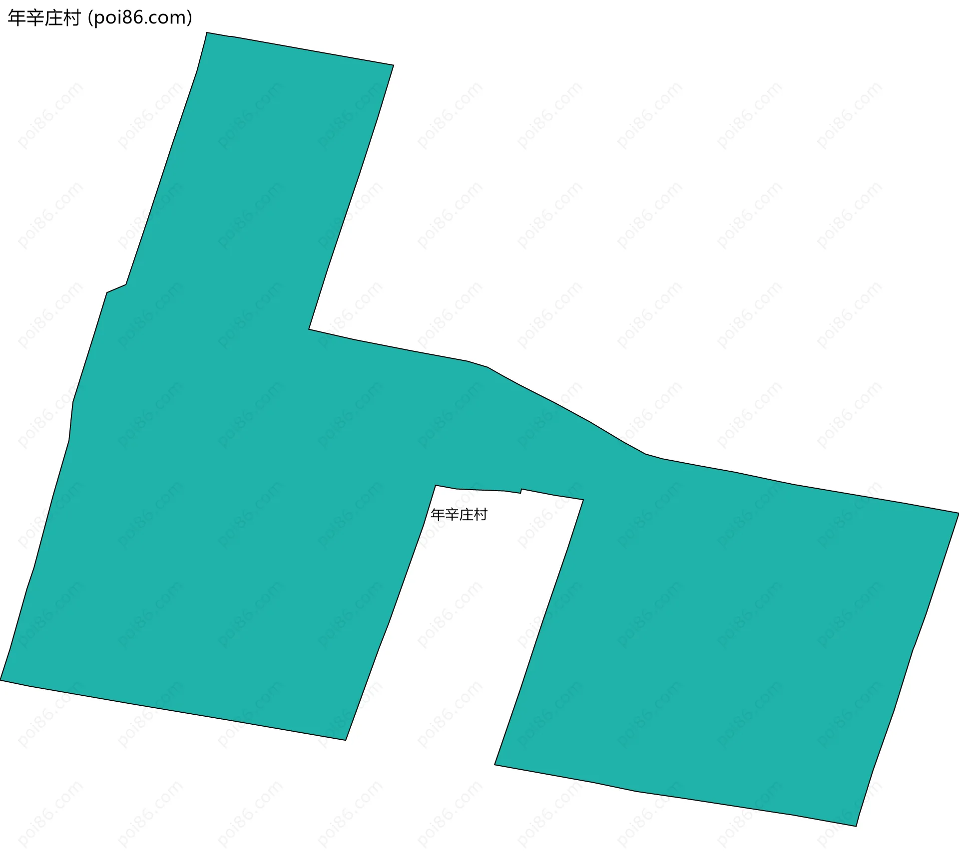 年辛庄村边界地图