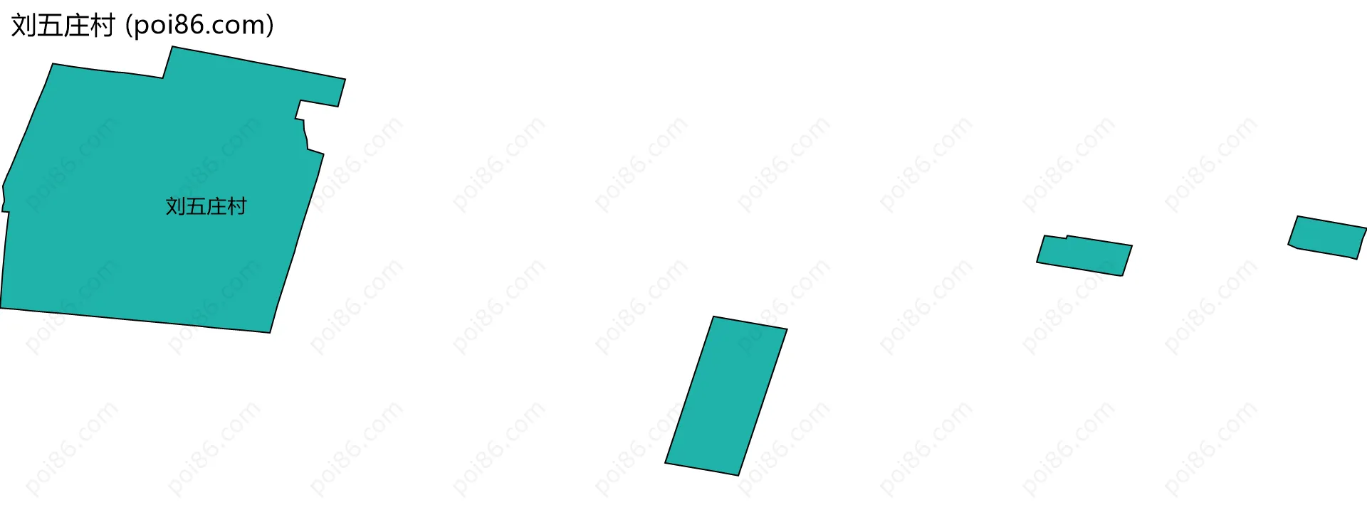 刘五庄村边界地图