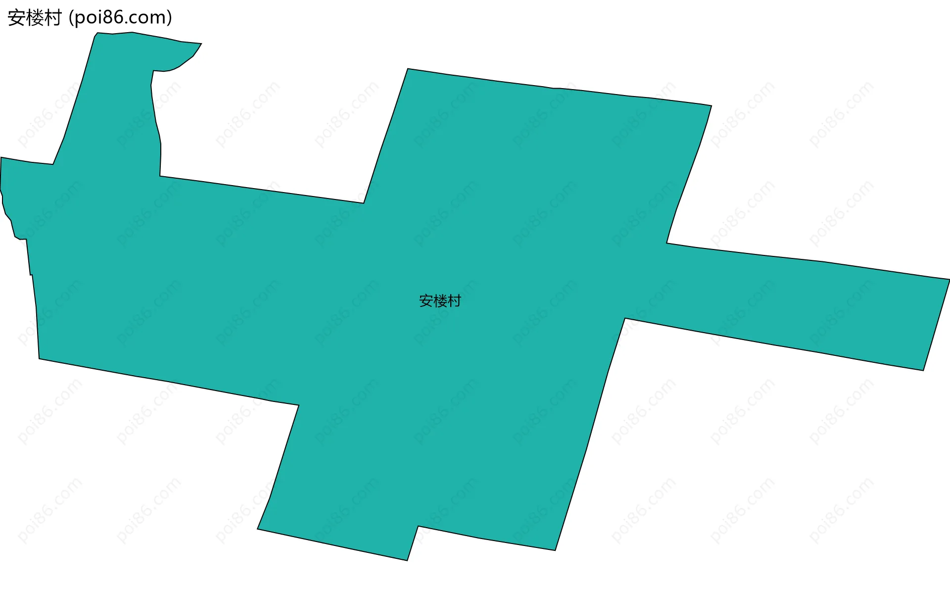 安楼村边界地图