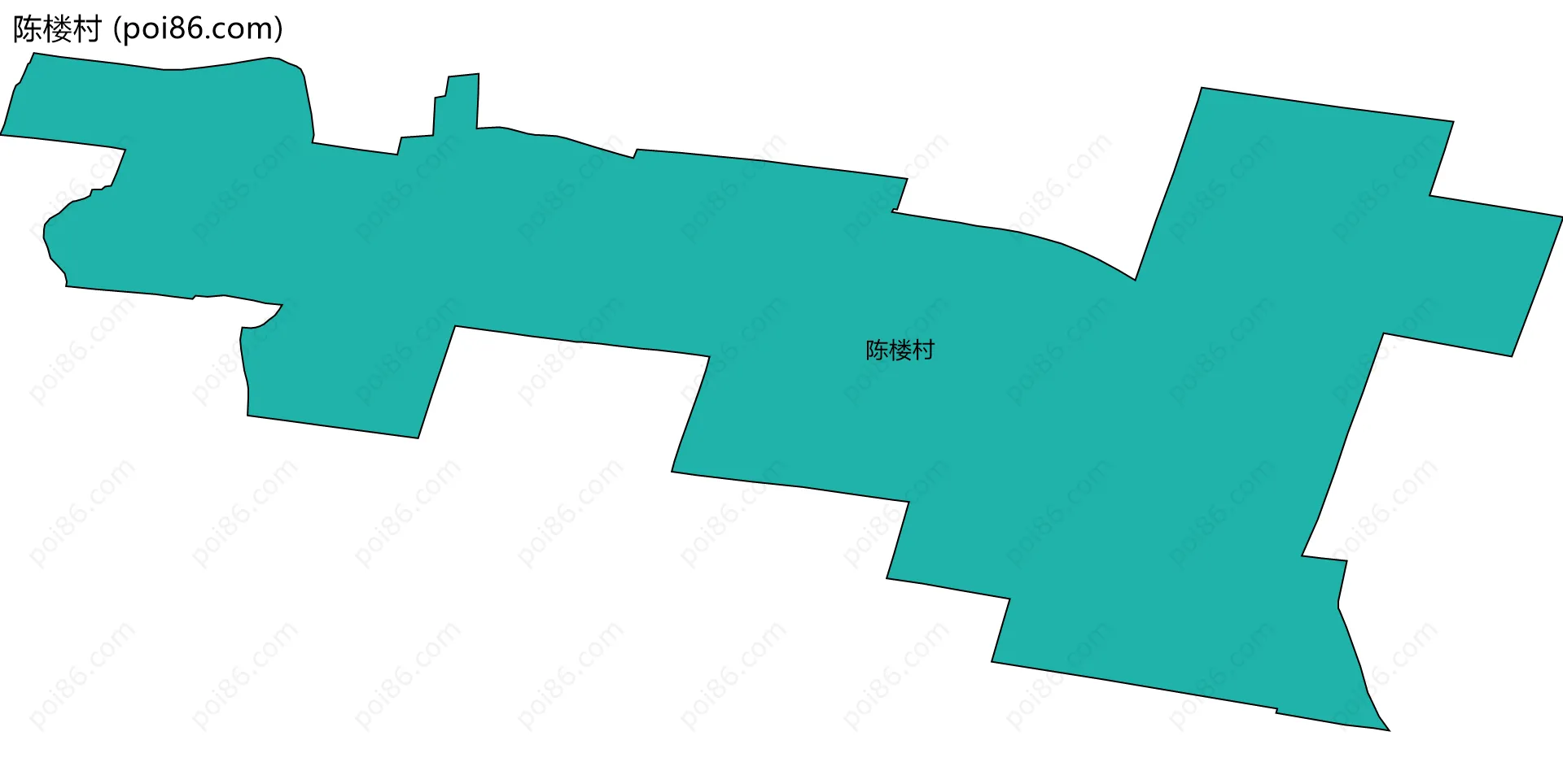 陈楼村边界地图