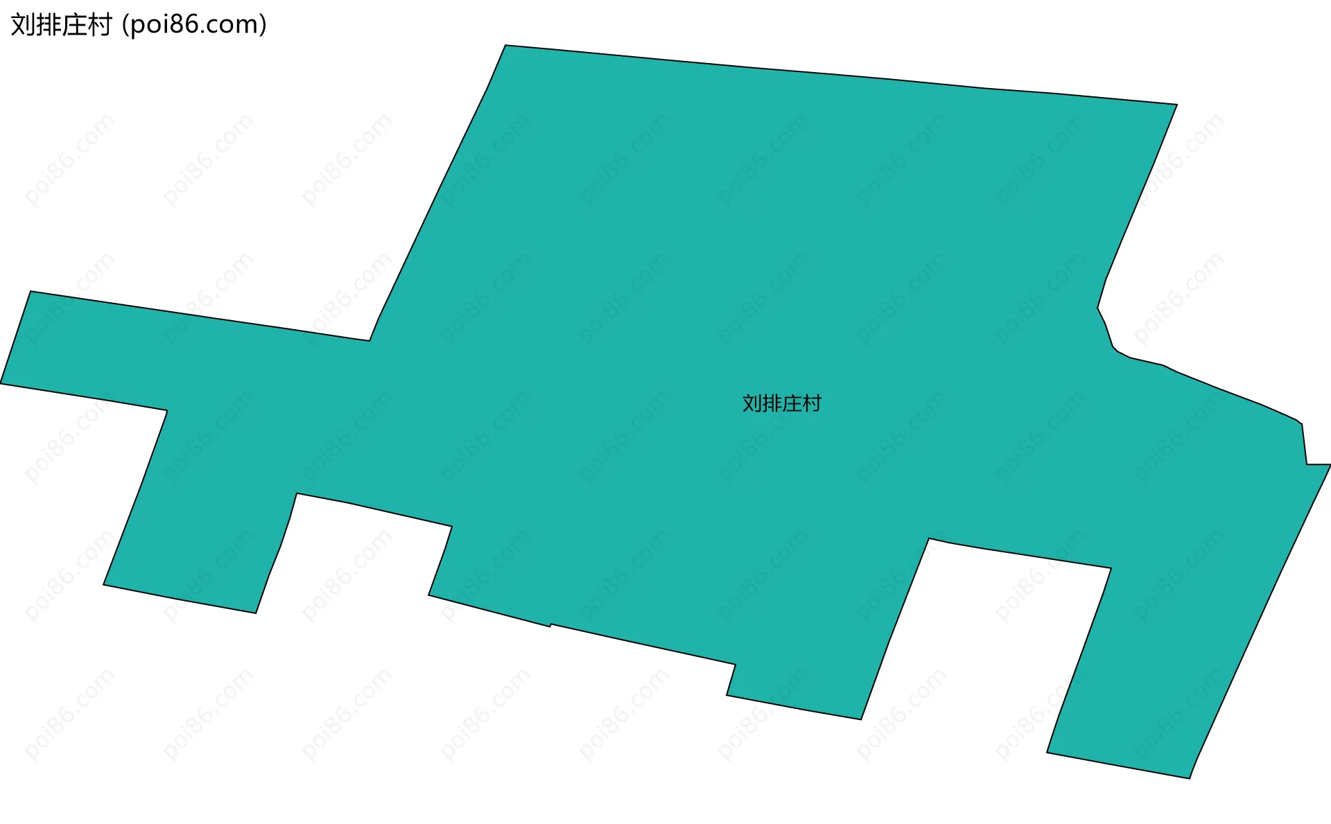 刘排庄村边界地图