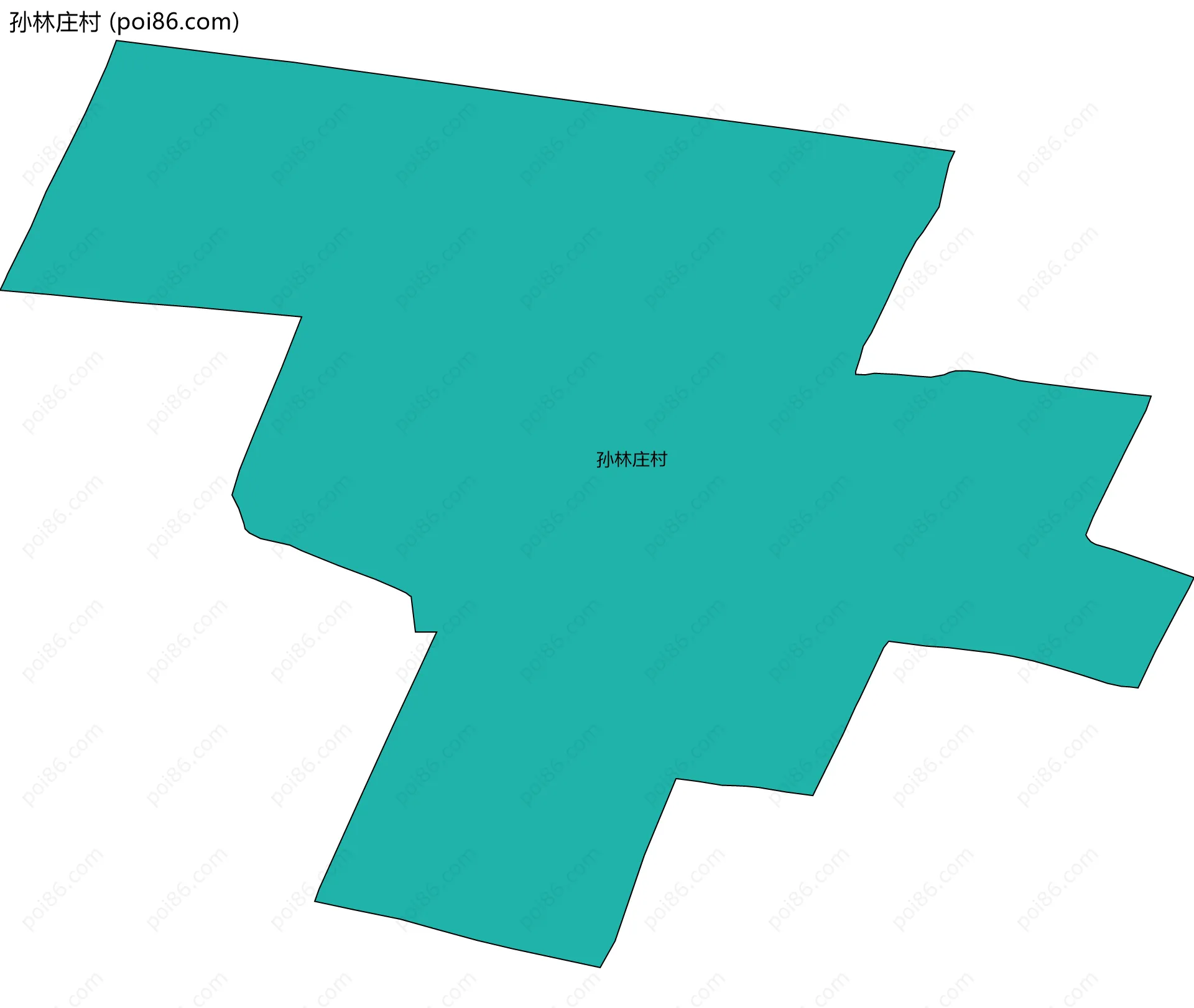 孙林庄村边界地图