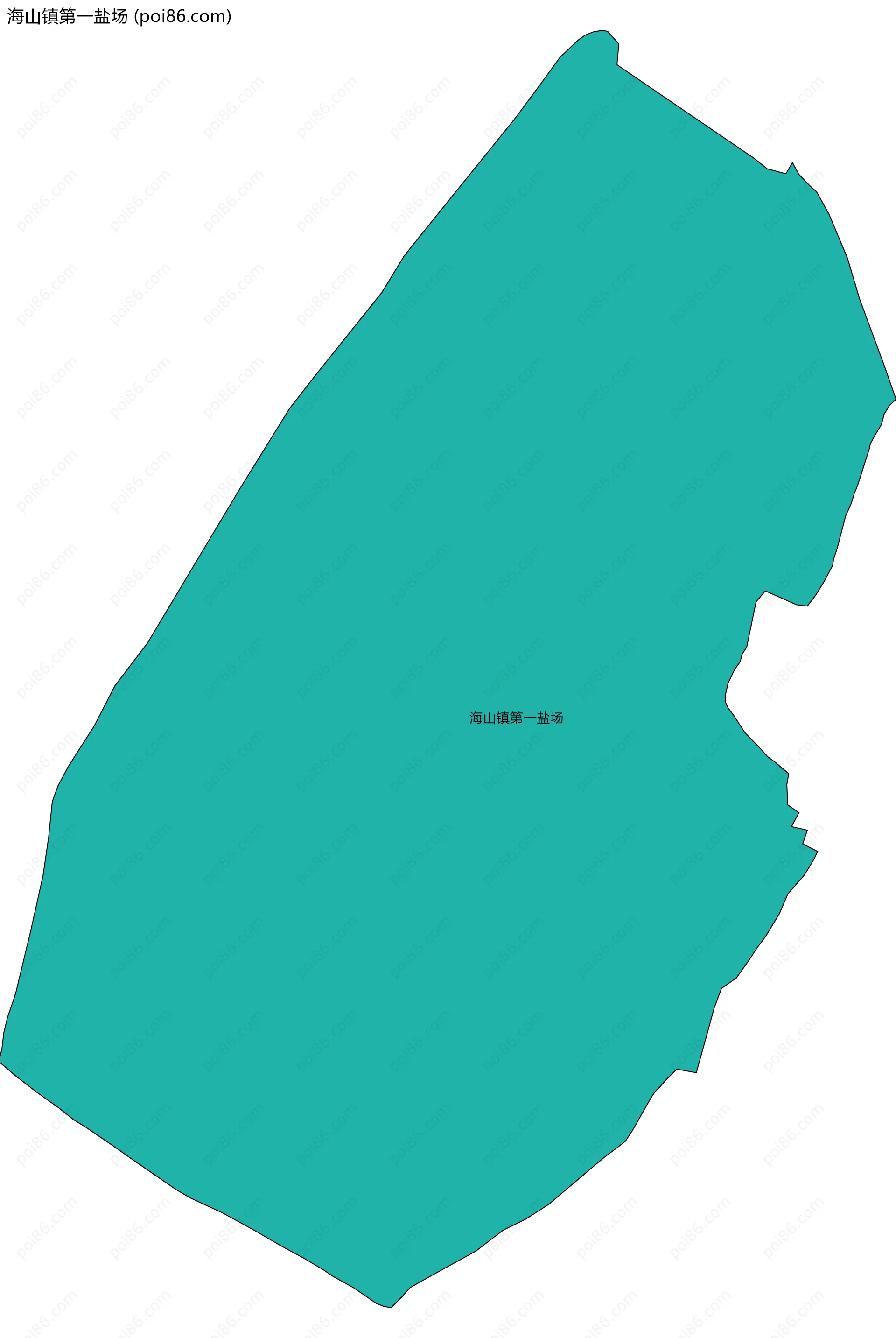 海山镇第一盐场边界地图