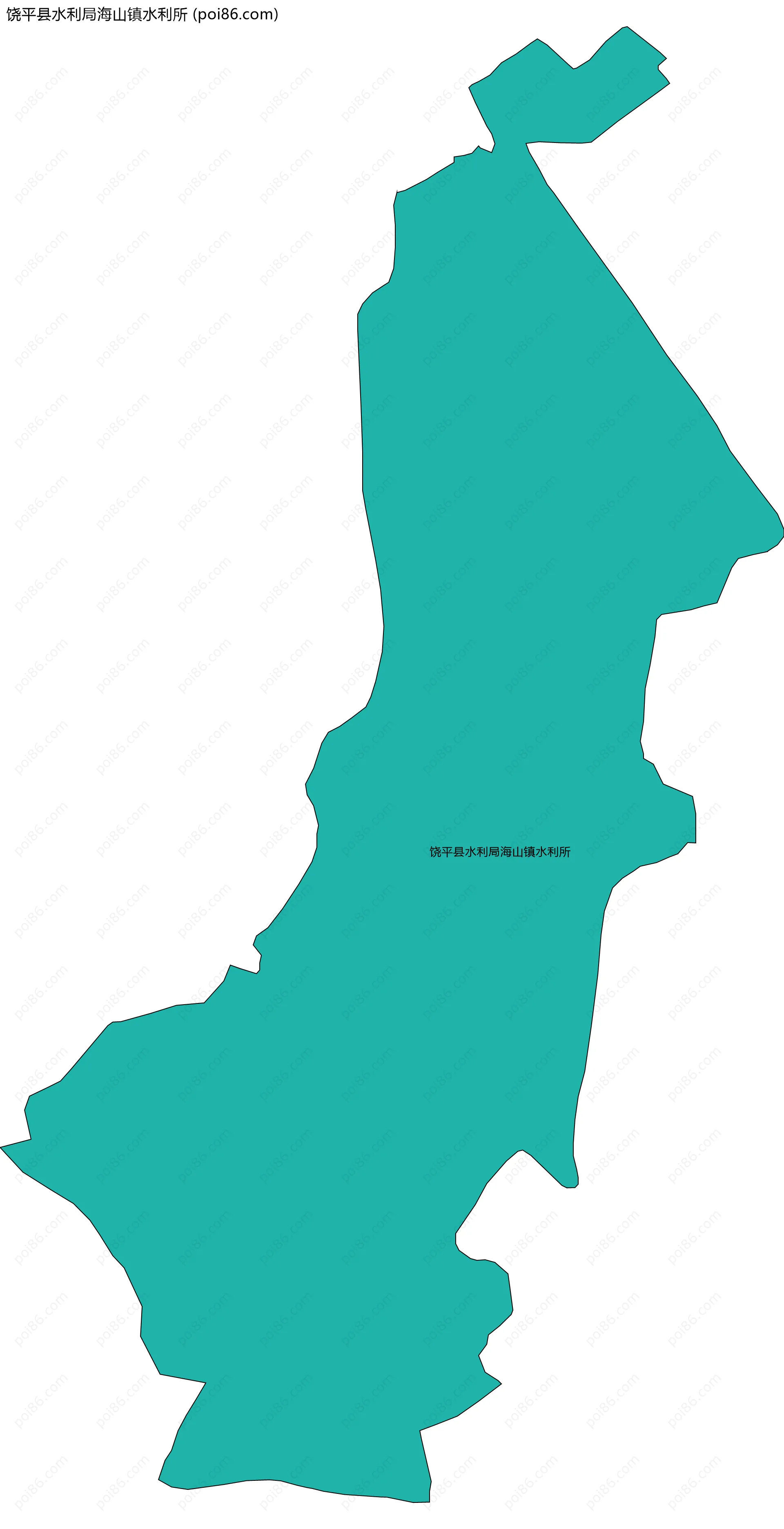 饶平县水利局海山镇水利所边界地图