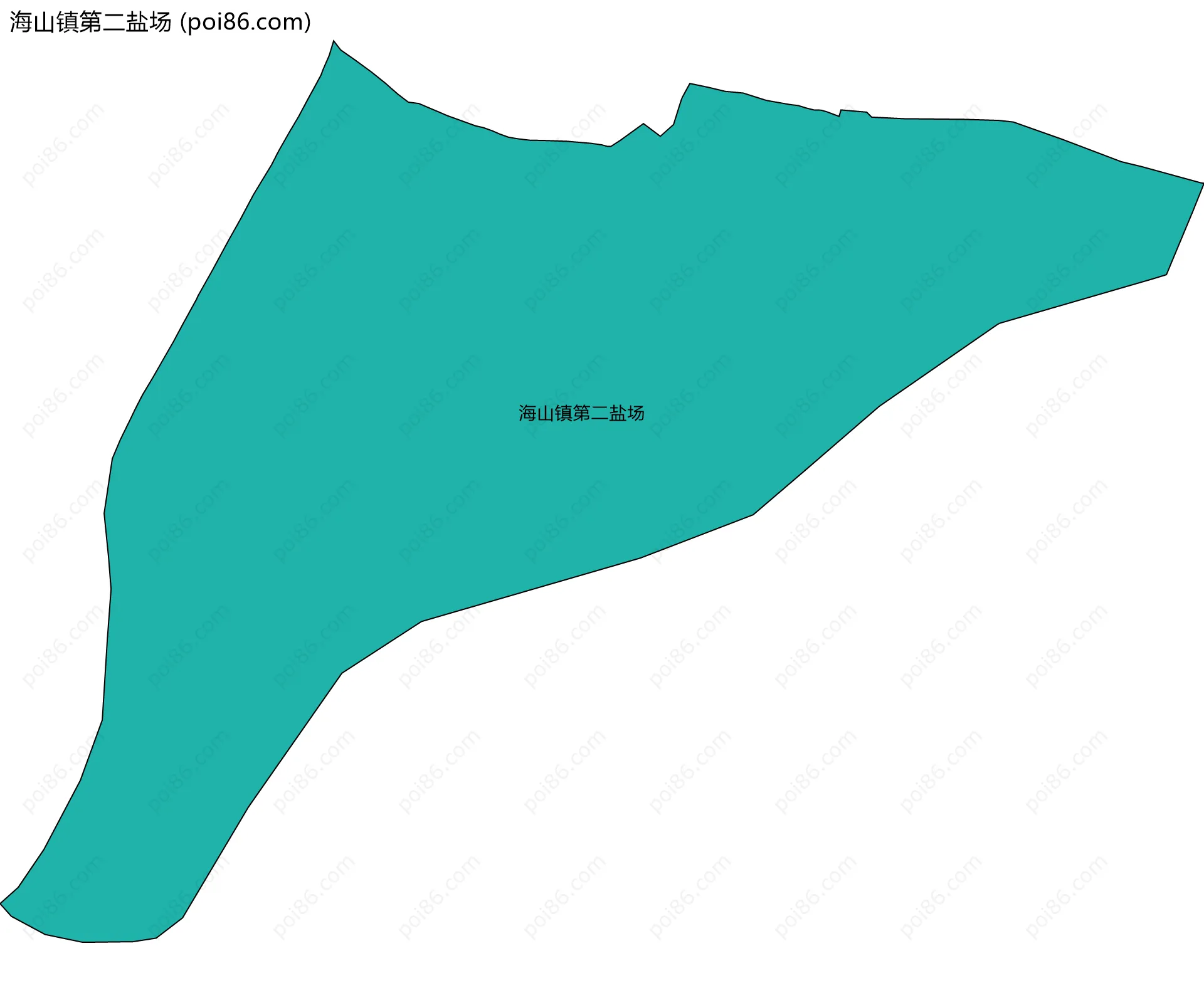 海山镇第二盐场边界地图