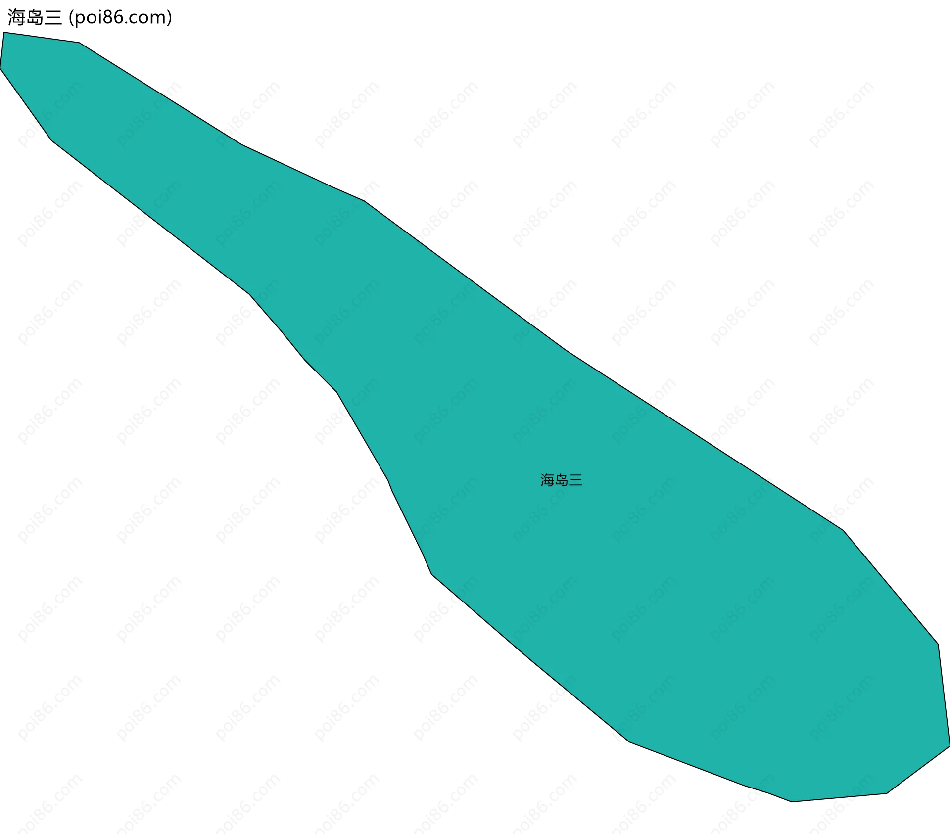 海岛三边界地图