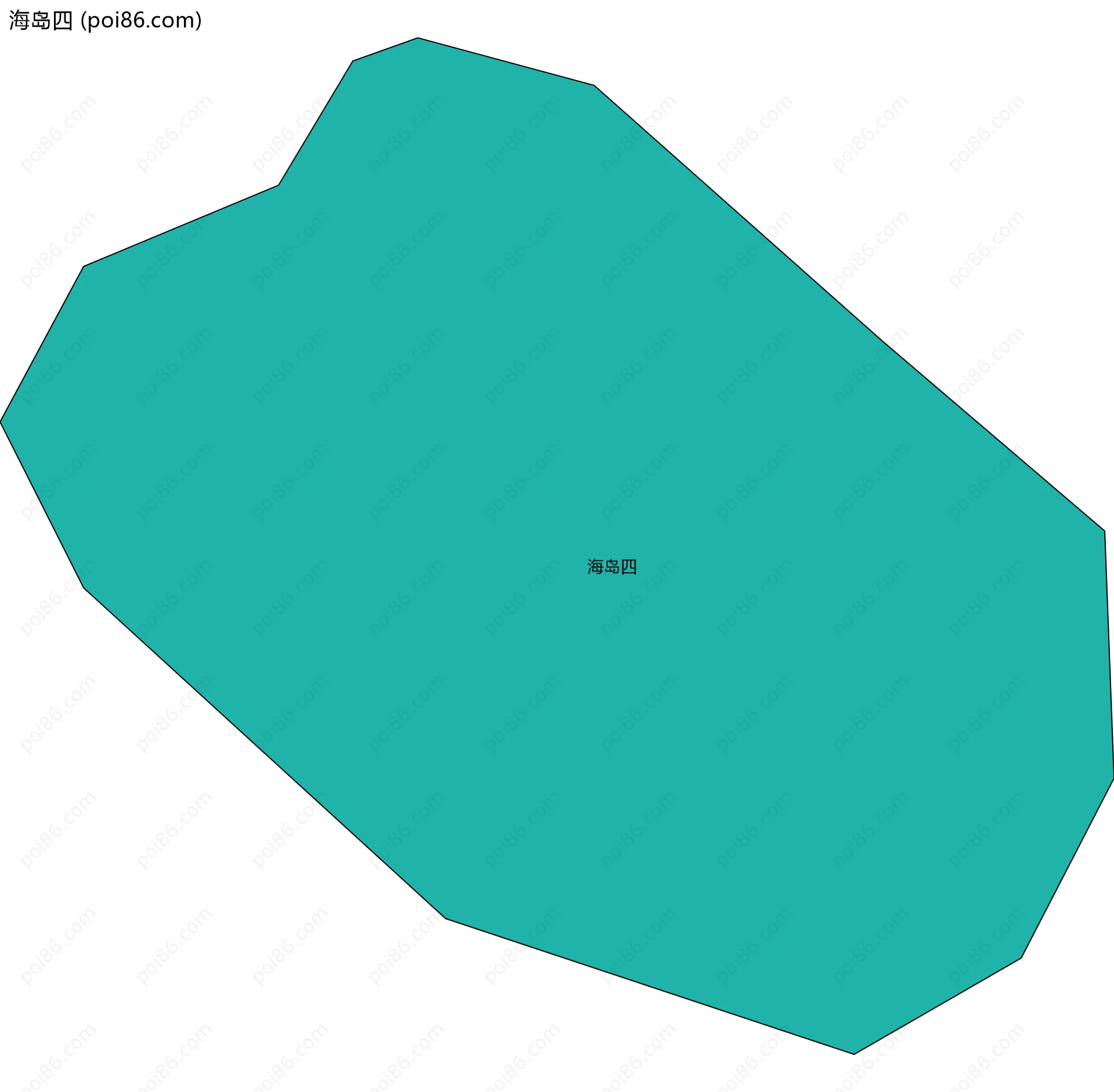 海岛四边界地图