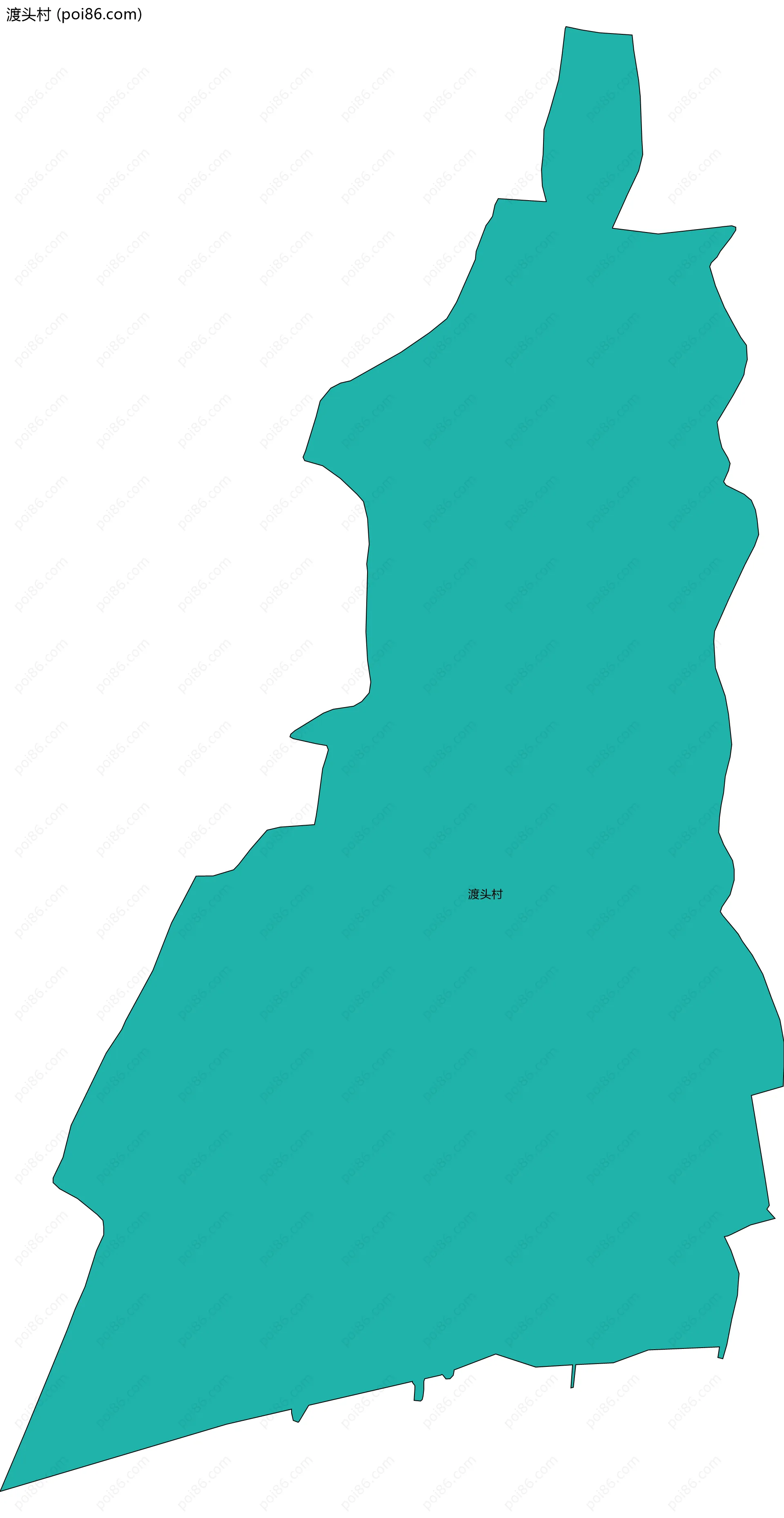 渡头村边界地图