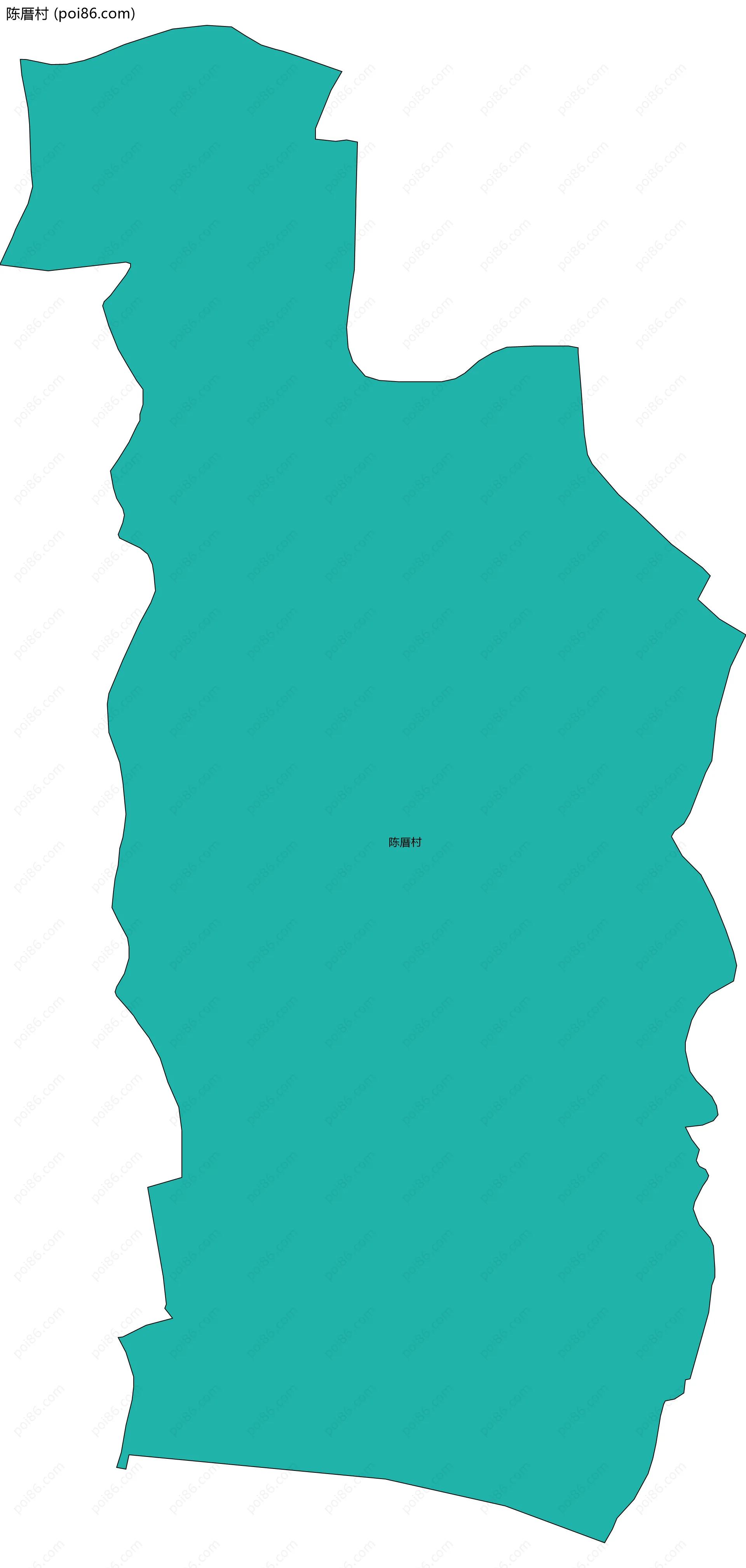 陈厝村边界地图