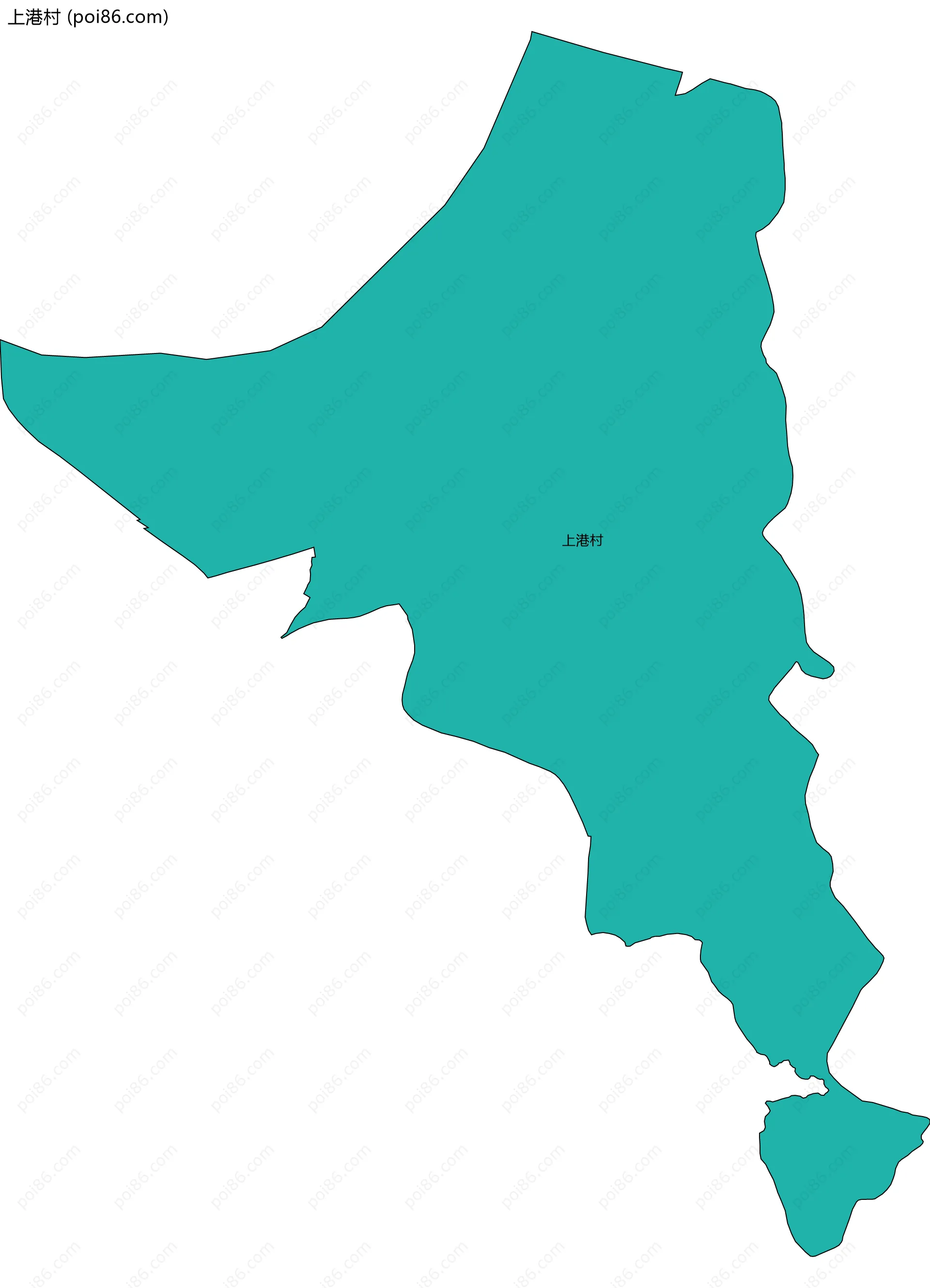 上港村边界地图