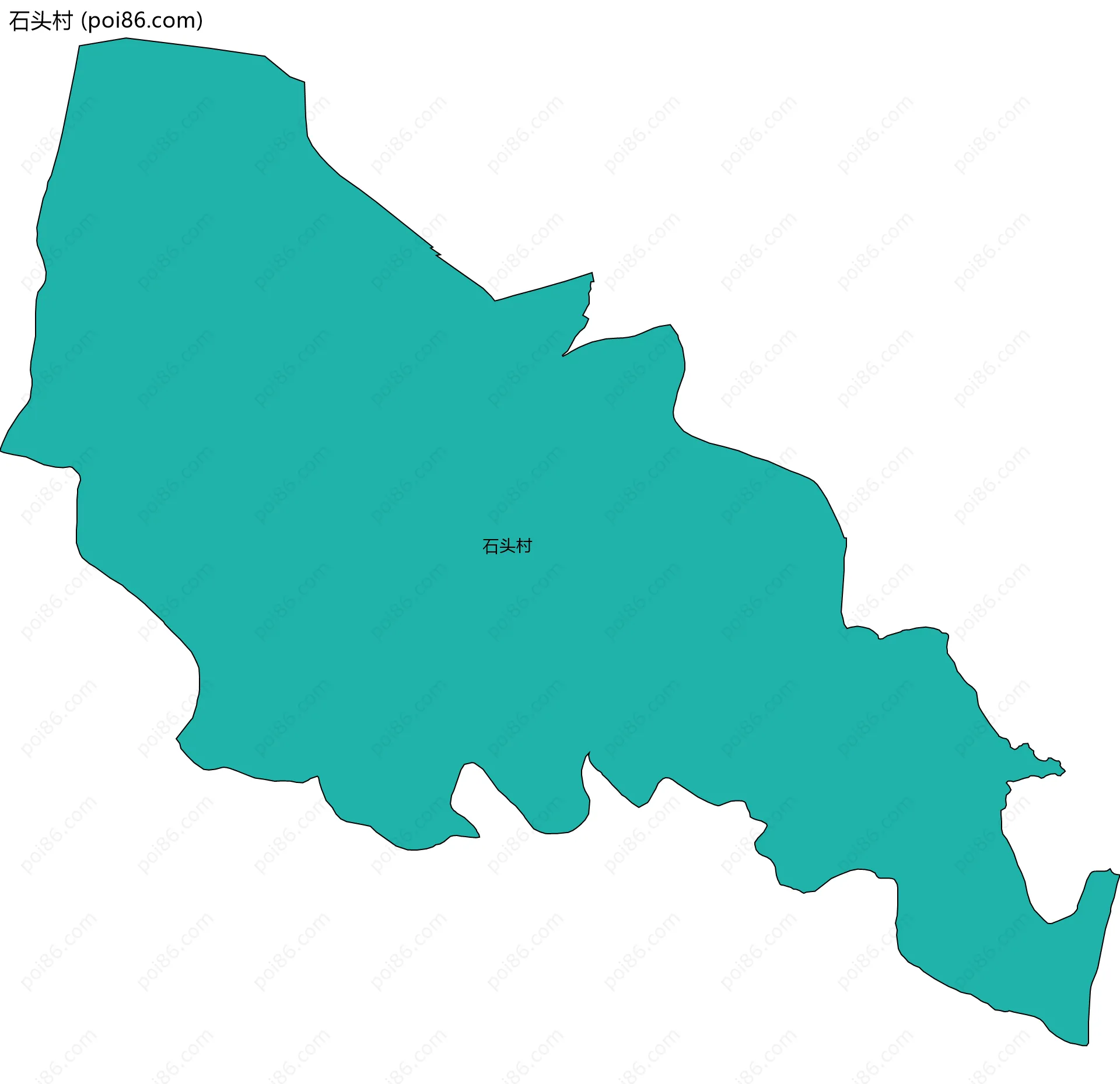 石头村边界地图