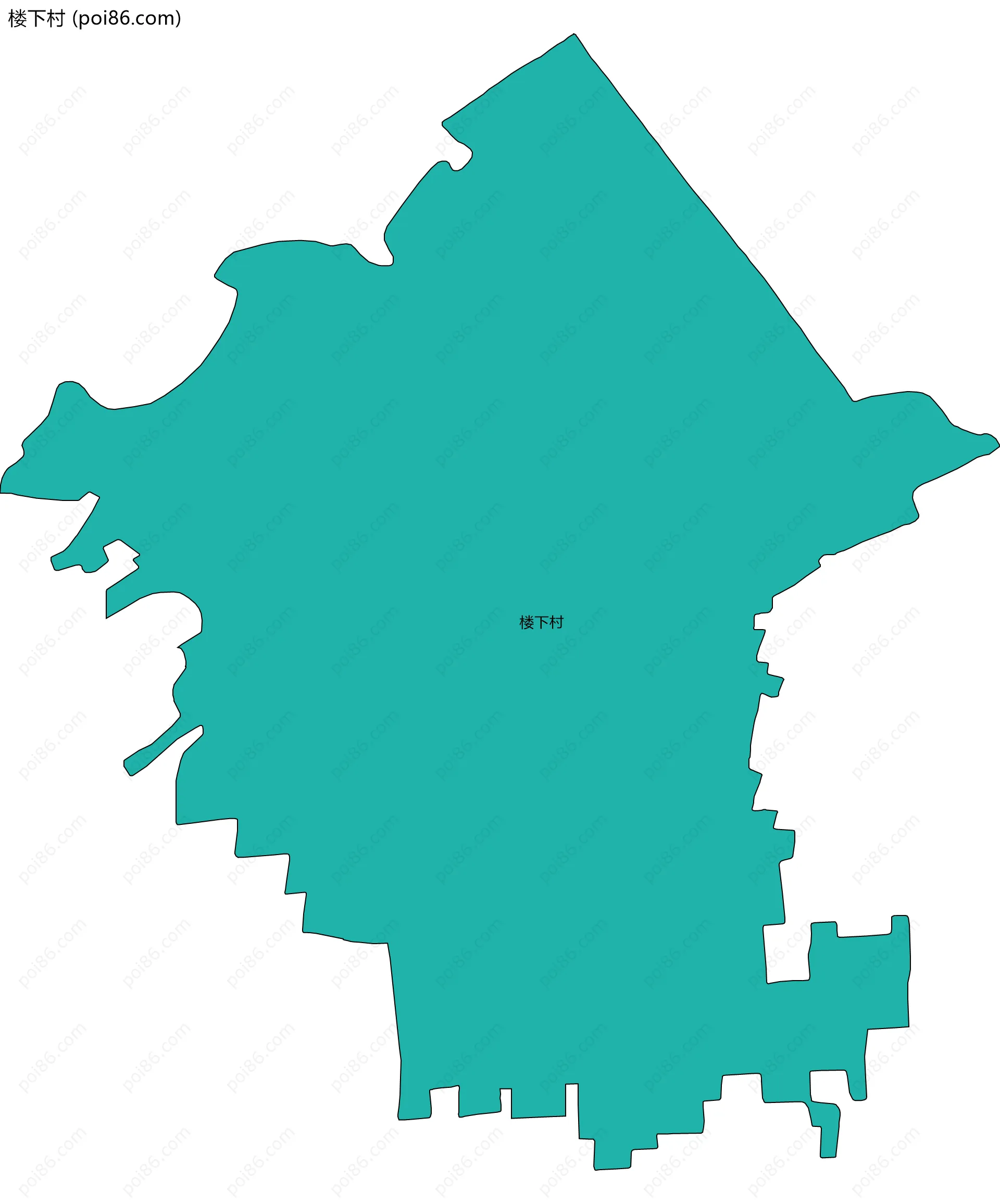 楼下村边界地图