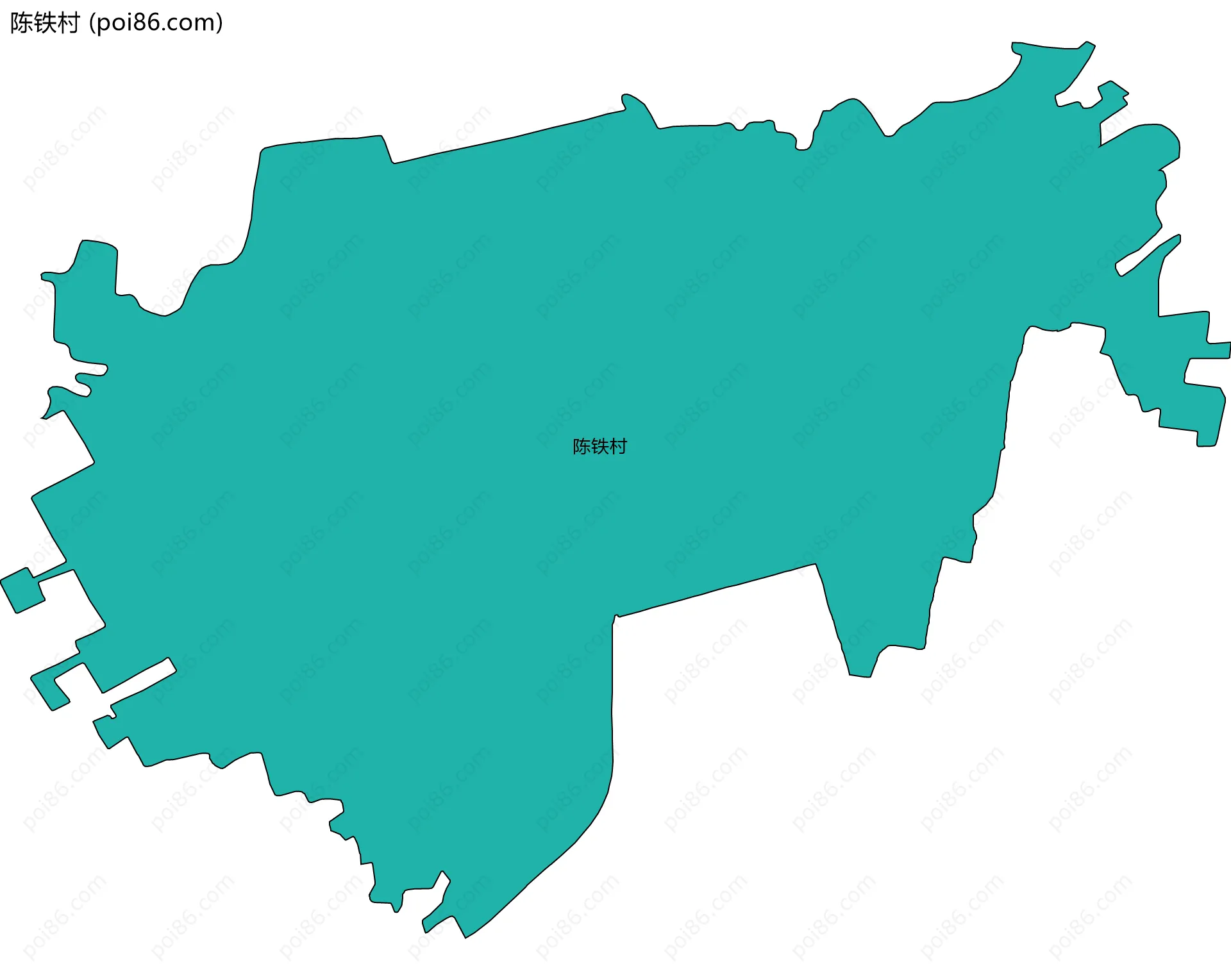 陈铁村边界地图