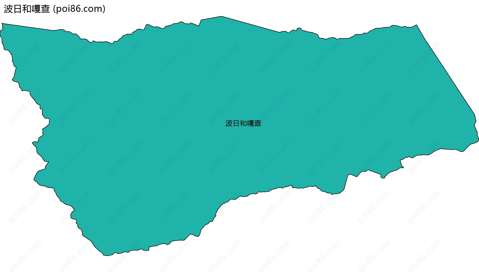 波日和嘎查边界地图