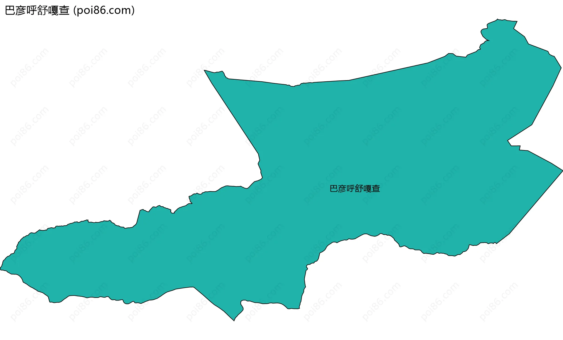 巴彦呼舒嘎查边界地图