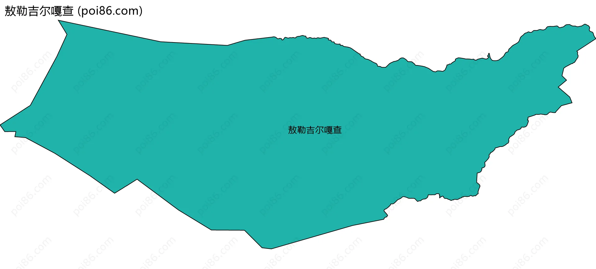 敖勒吉尔嘎查边界地图