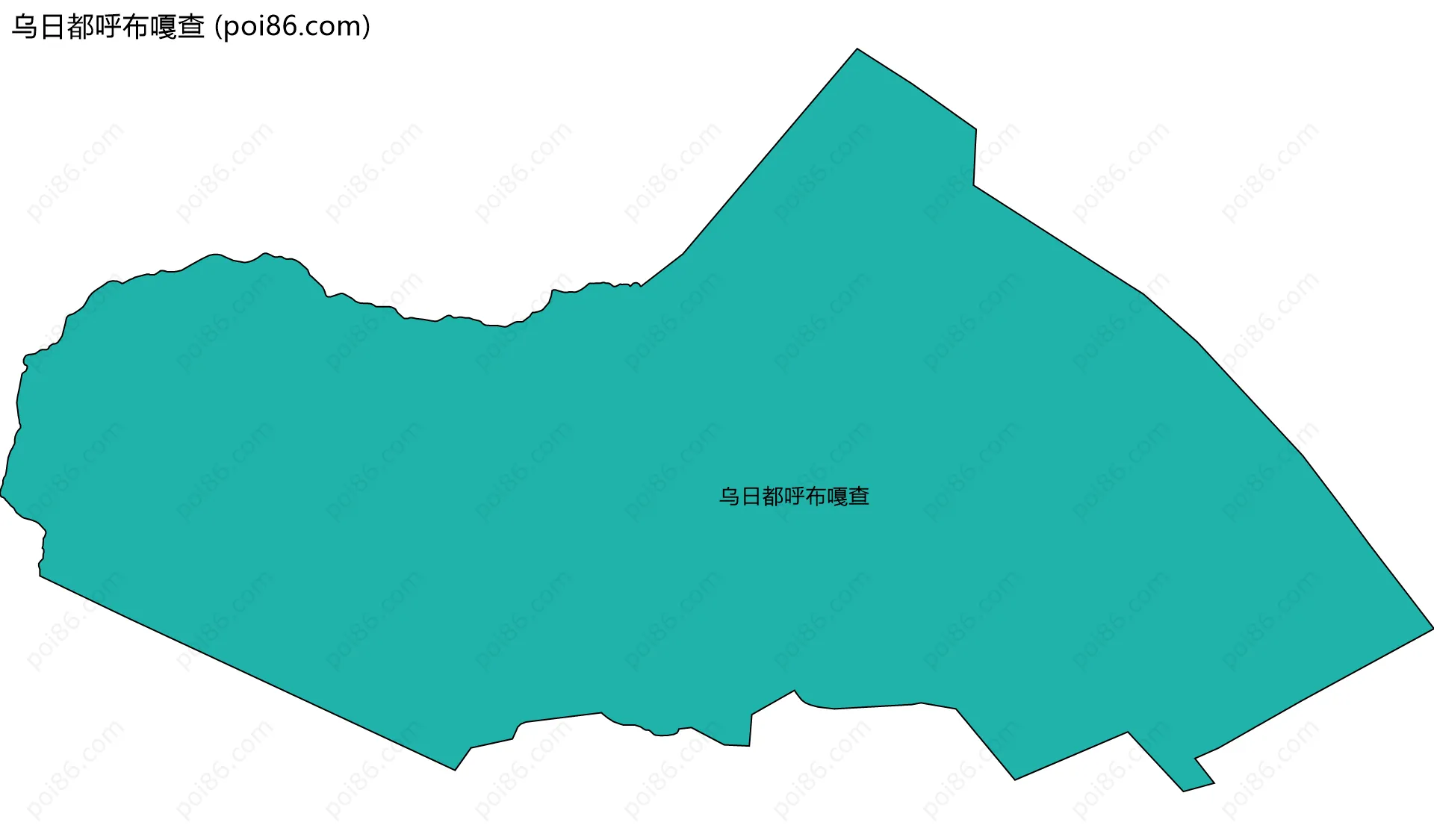 乌日都呼布嘎查边界地图