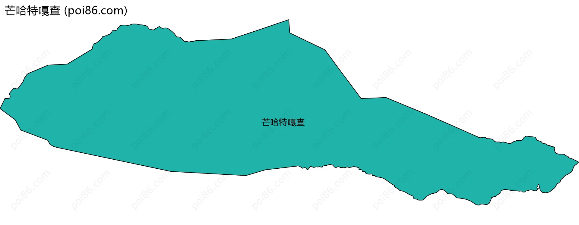 芒哈特嘎查边界地图