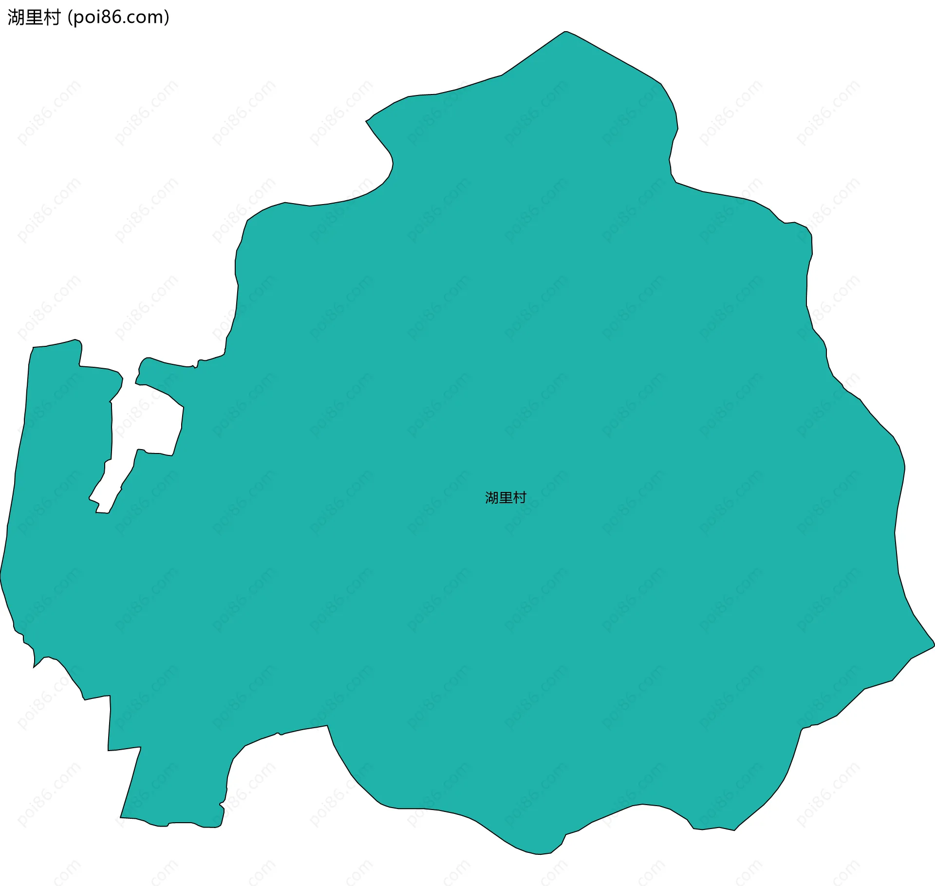 湖里村边界地图