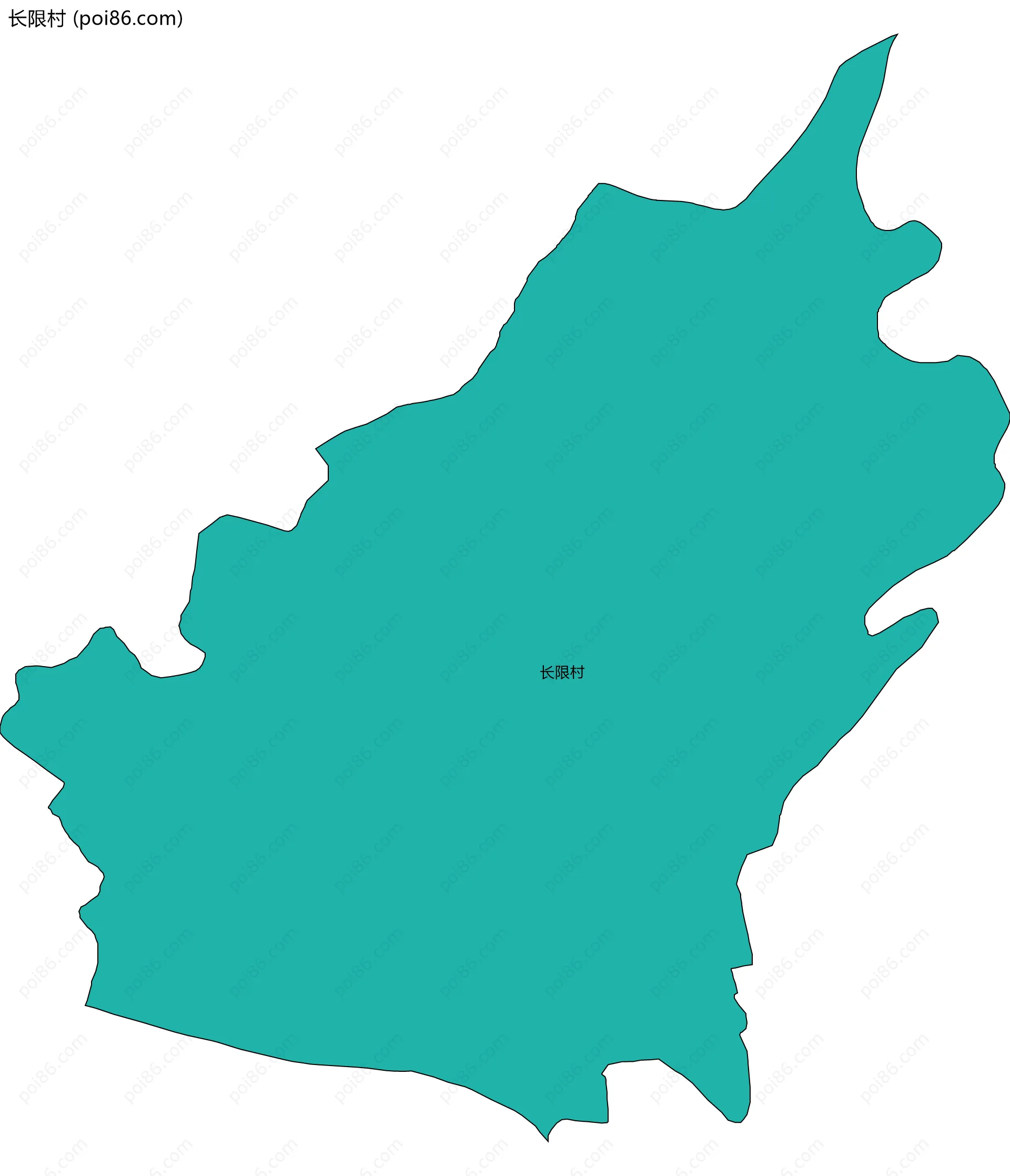 长限村边界地图