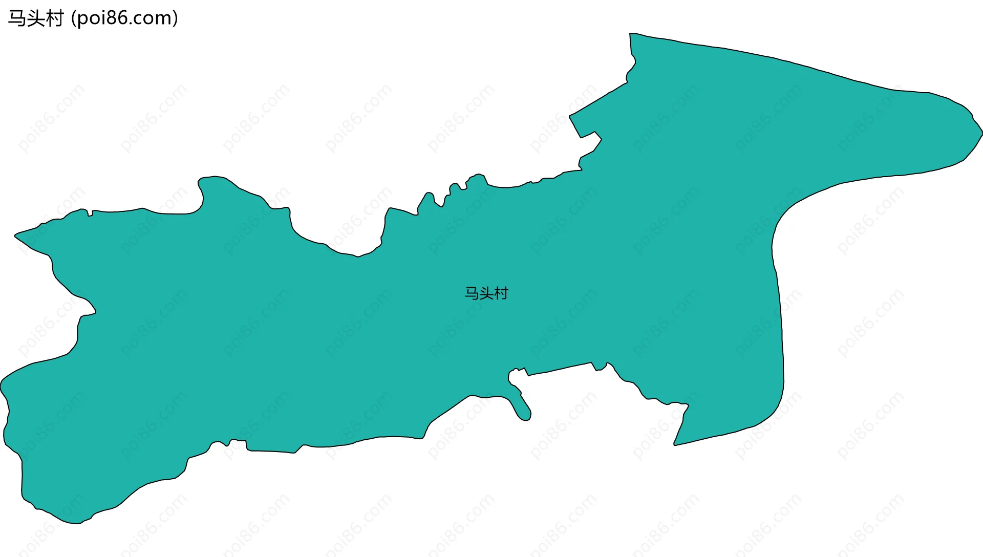 马头村边界地图