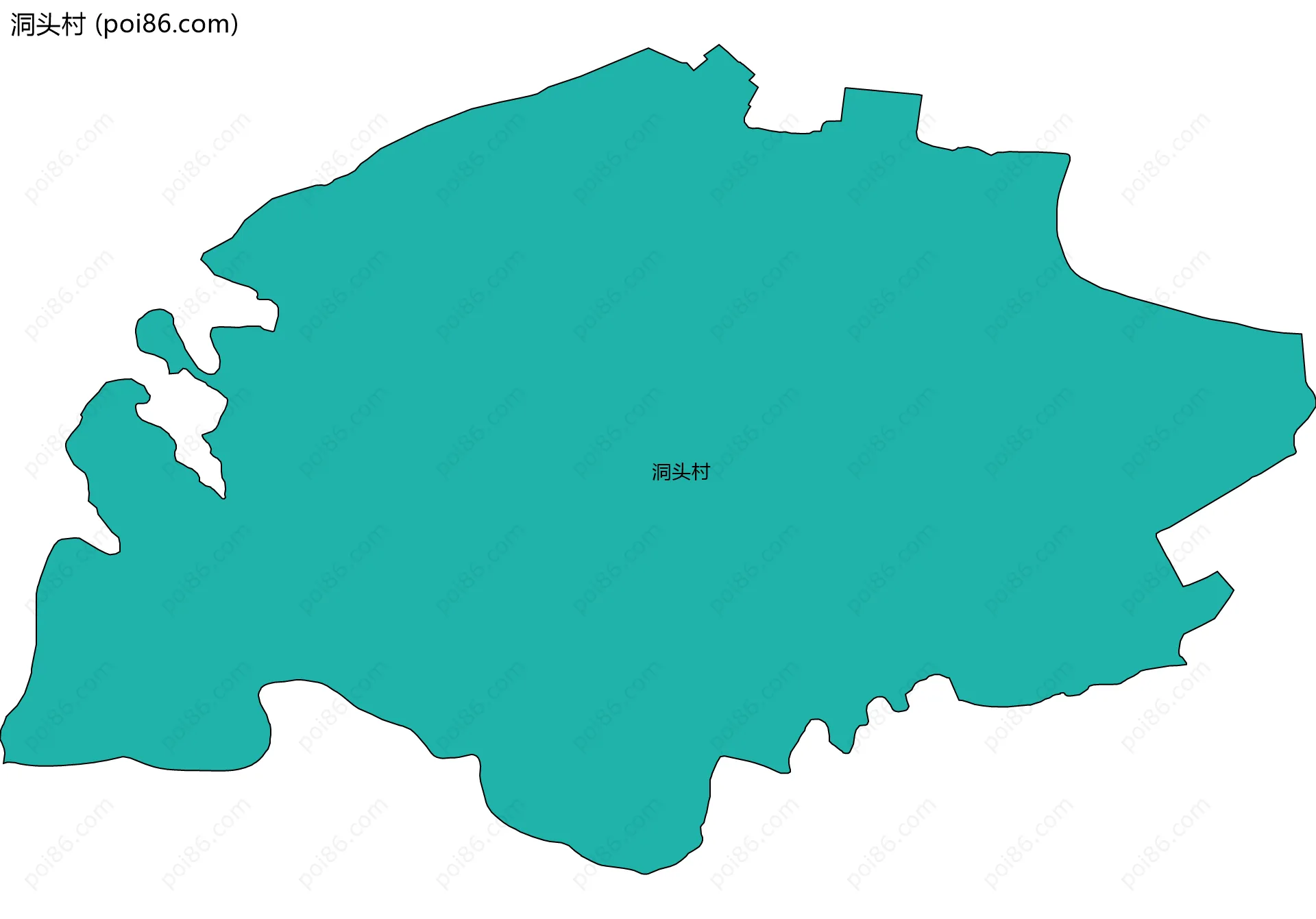 洞头村边界地图