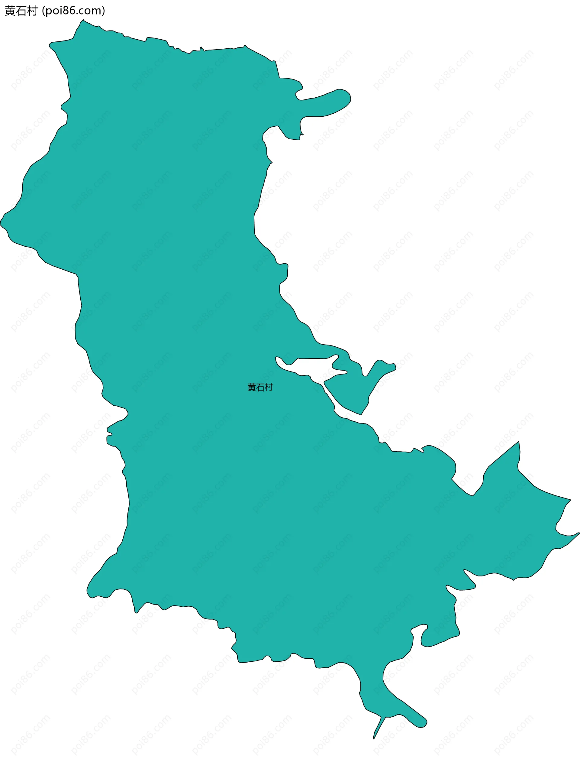 黄石村边界地图