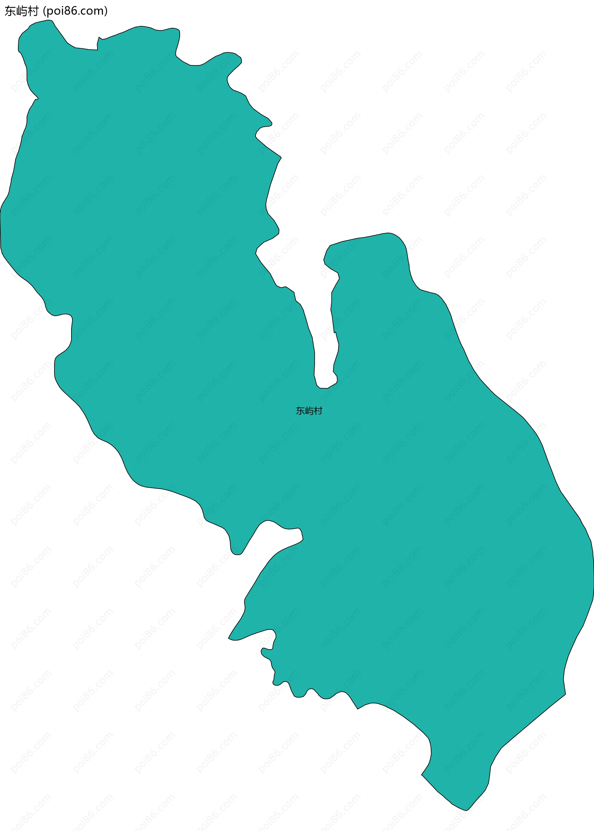 东屿村边界地图