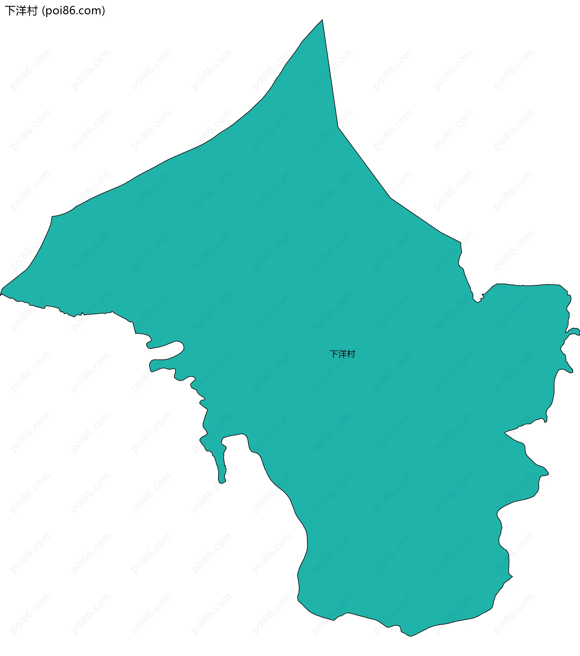 下洋村边界地图