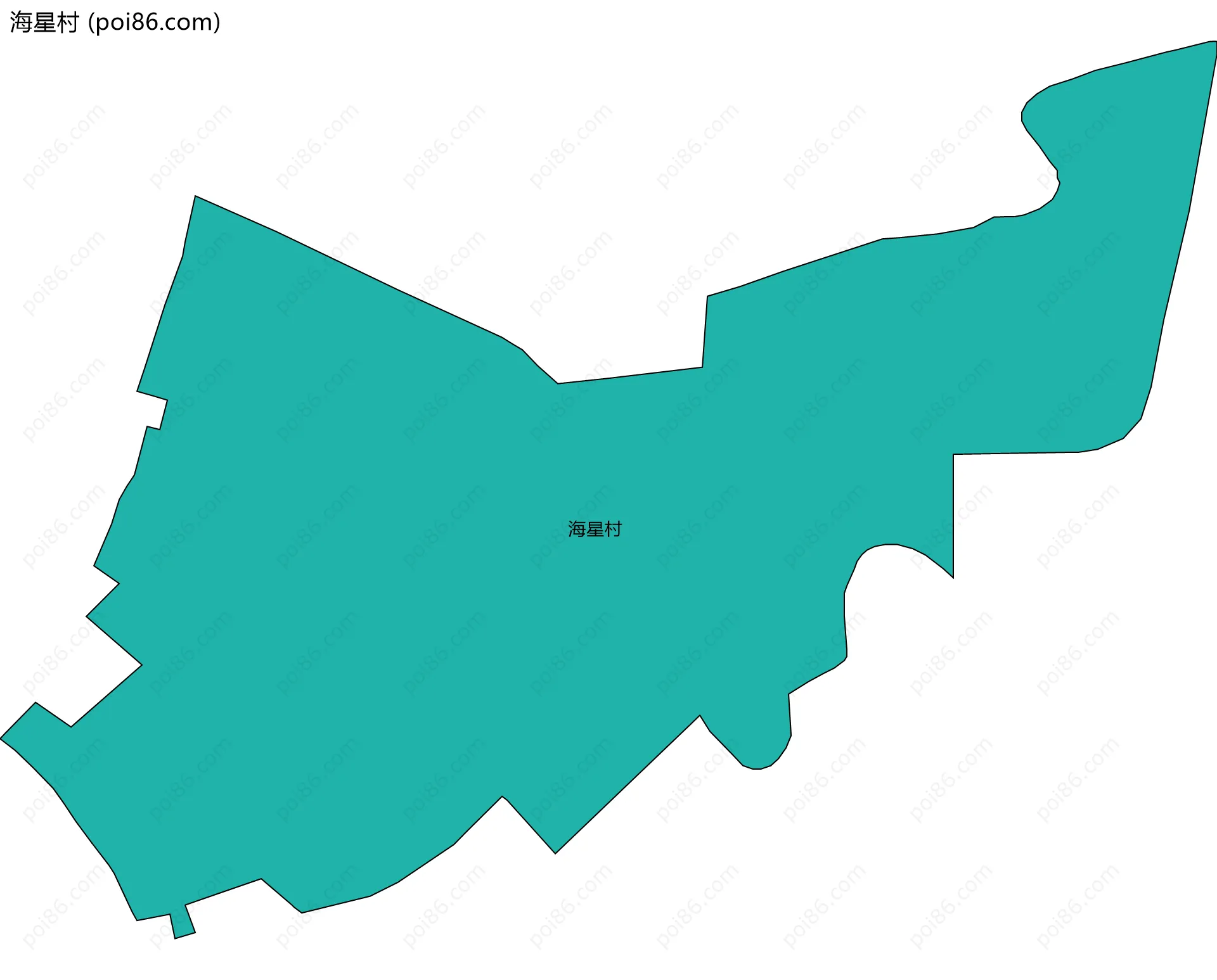 海星村边界地图