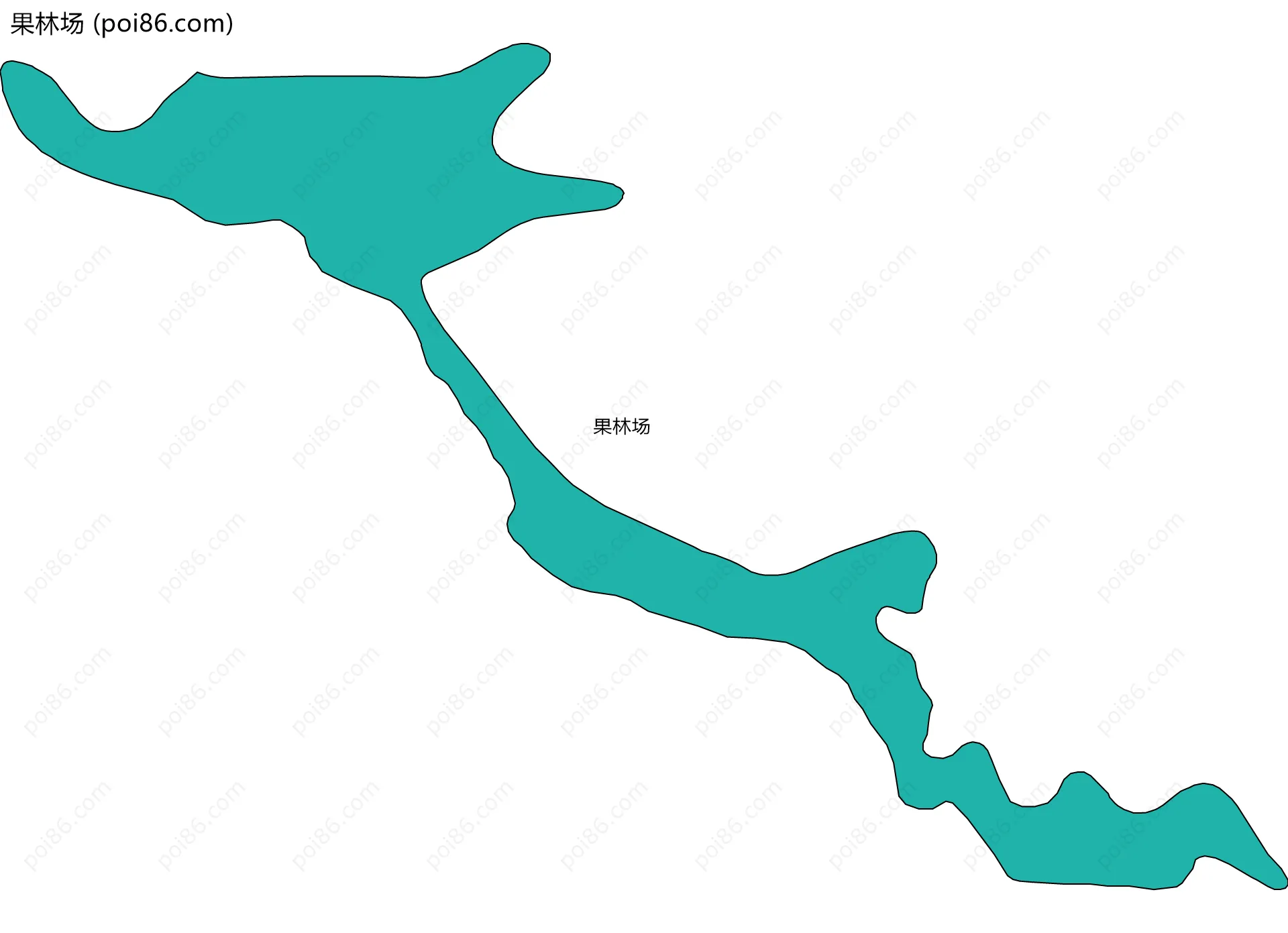果林场边界地图
