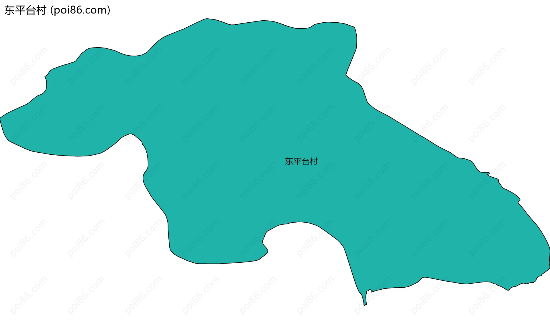 东平台村边界地图