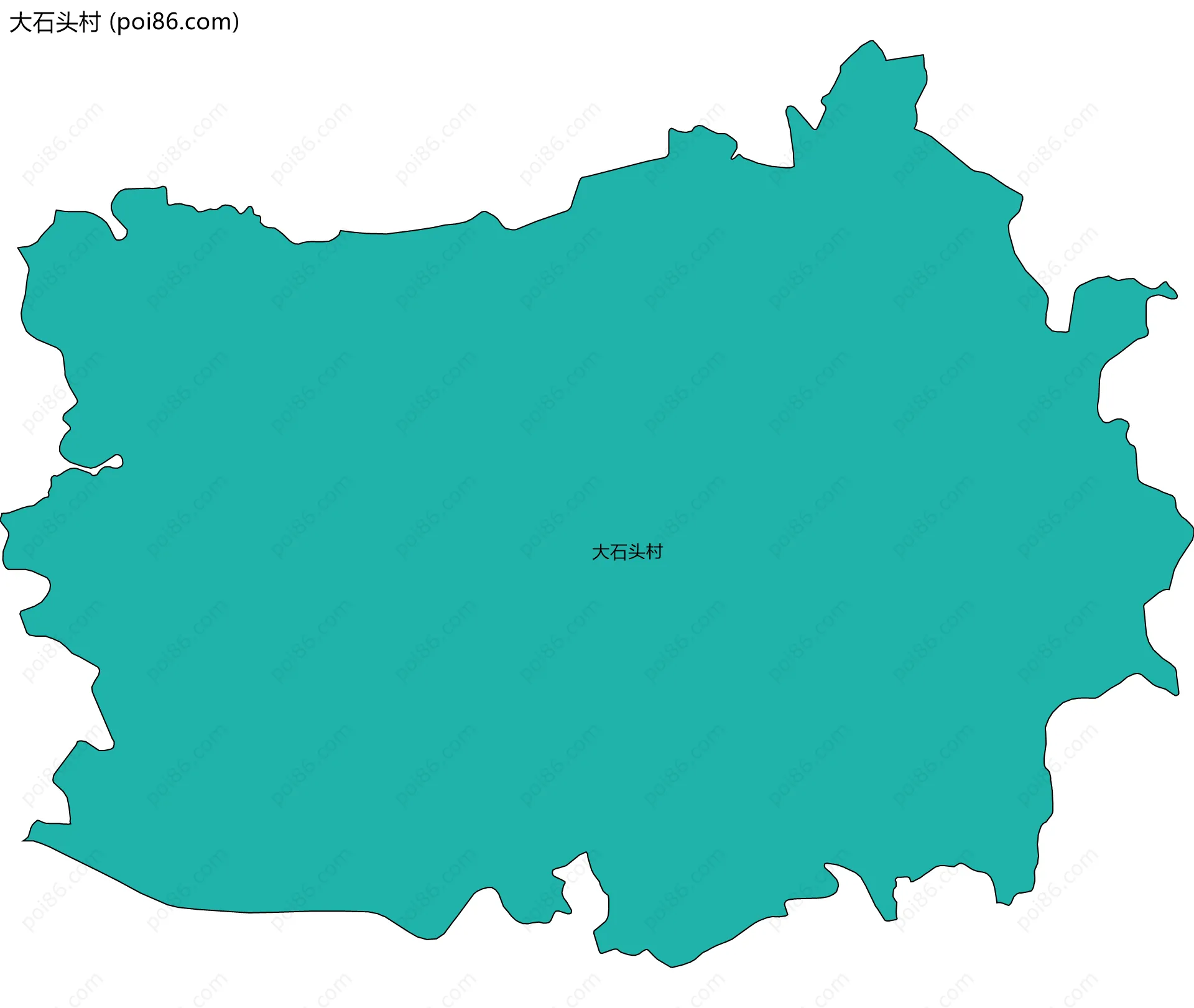 大石头村边界地图