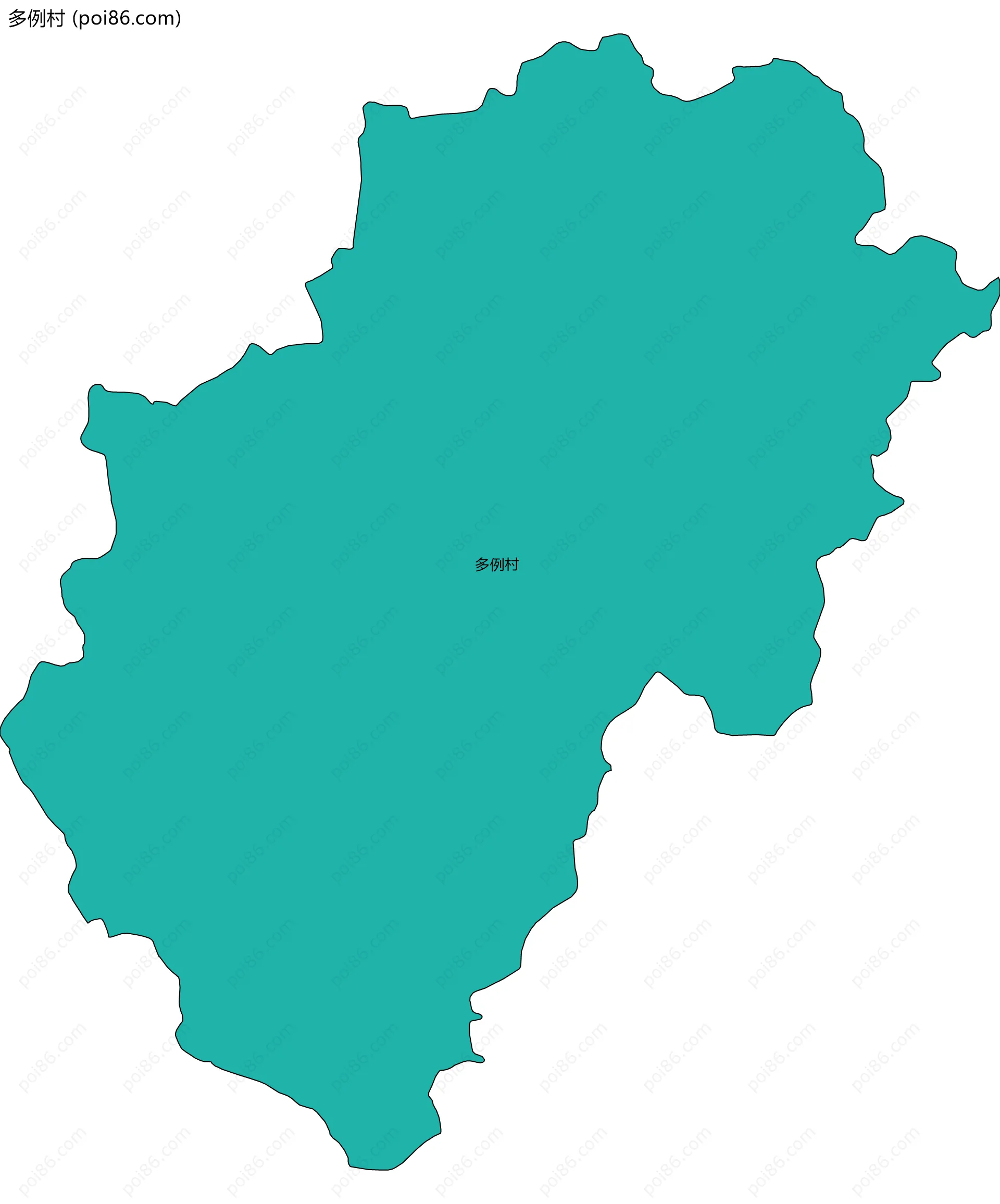 多例村边界地图