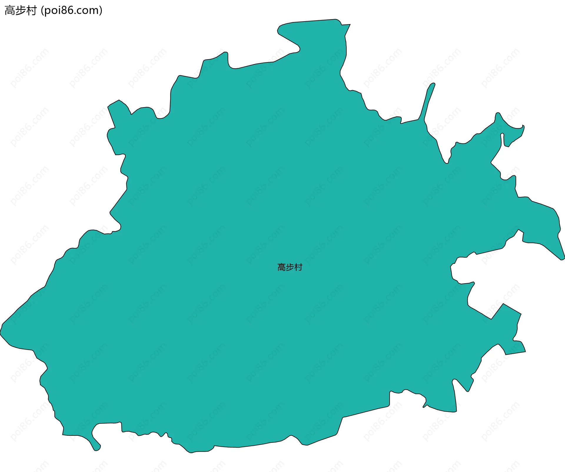 高步村边界地图