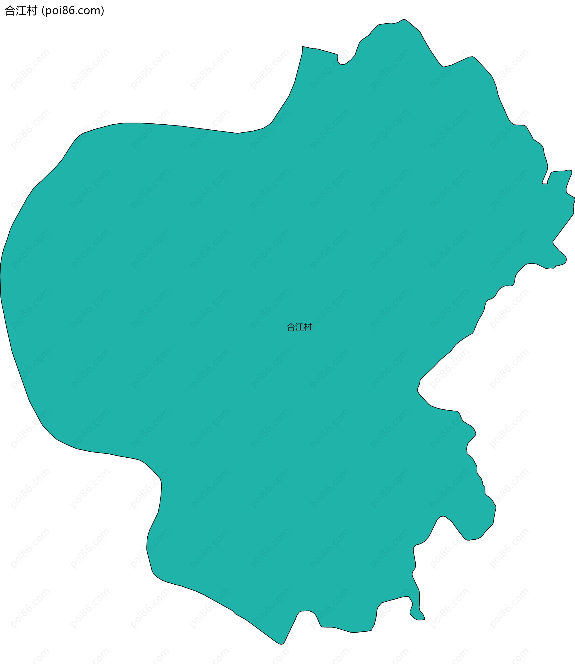 合江村边界地图