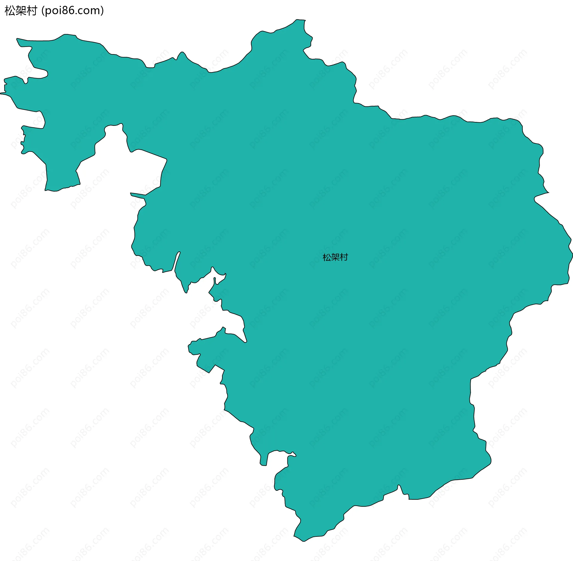 松架村边界地图