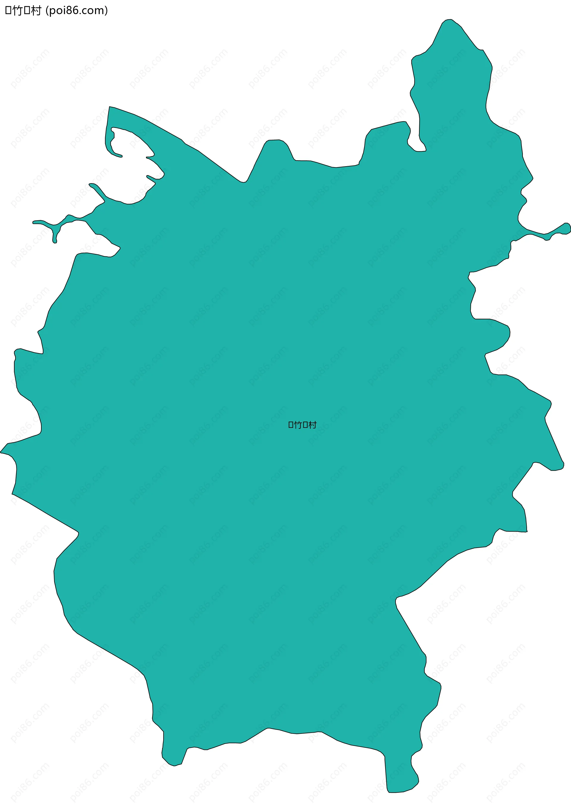 竹村边界地图