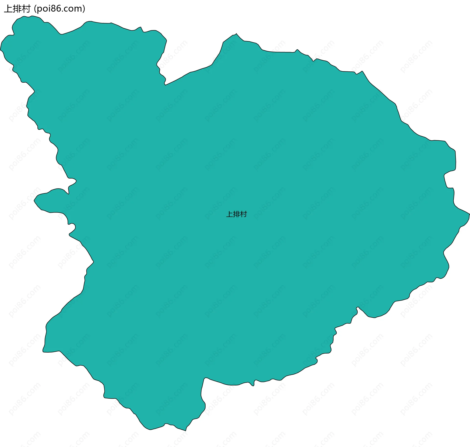 上排村边界地图