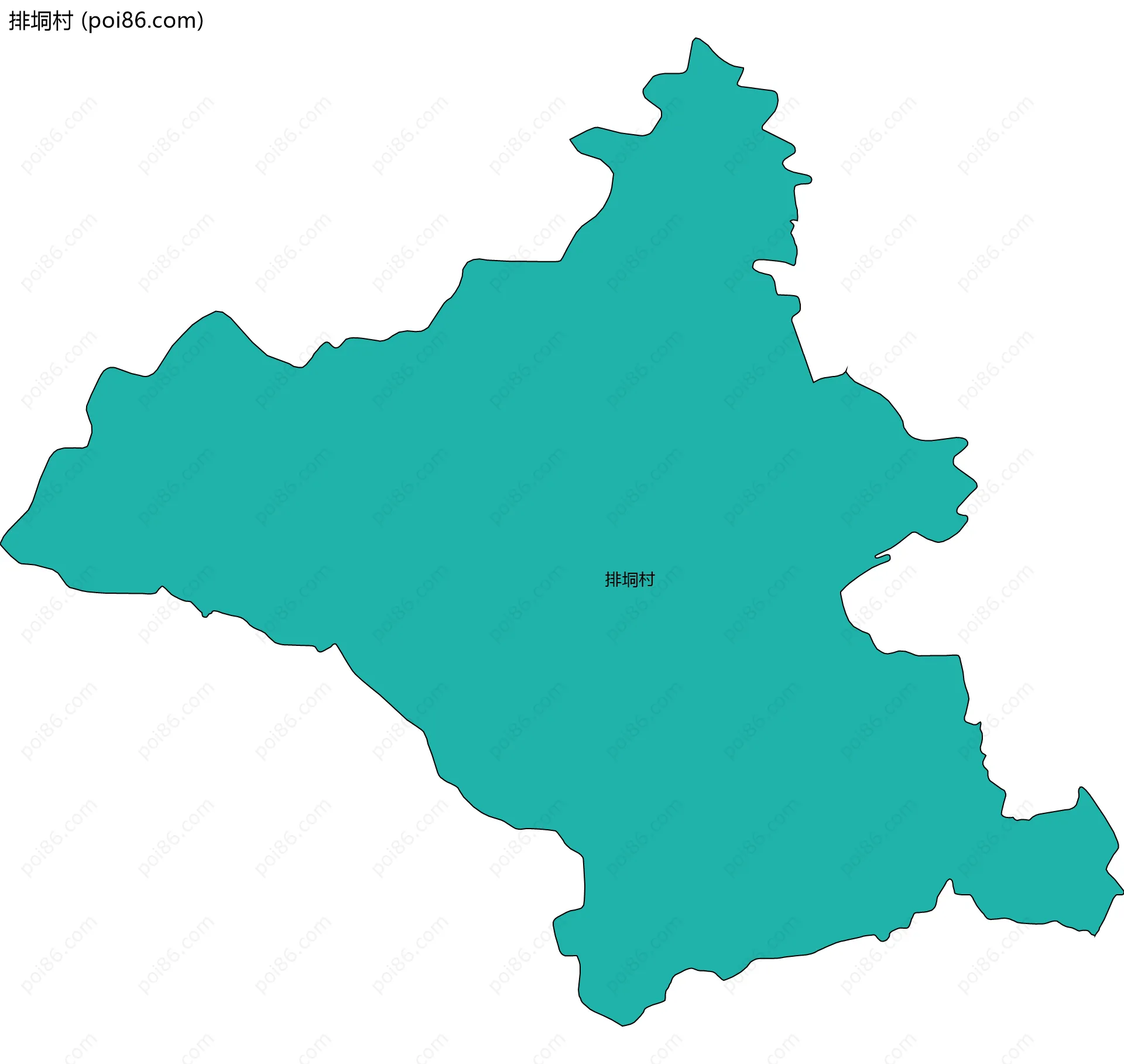 排垌村边界地图