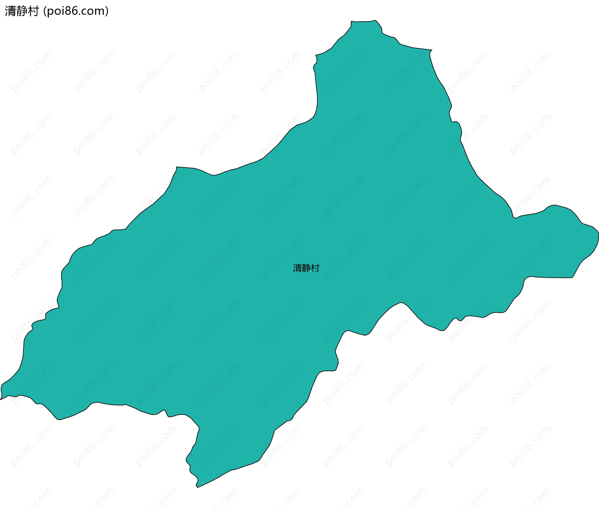 清静村边界地图