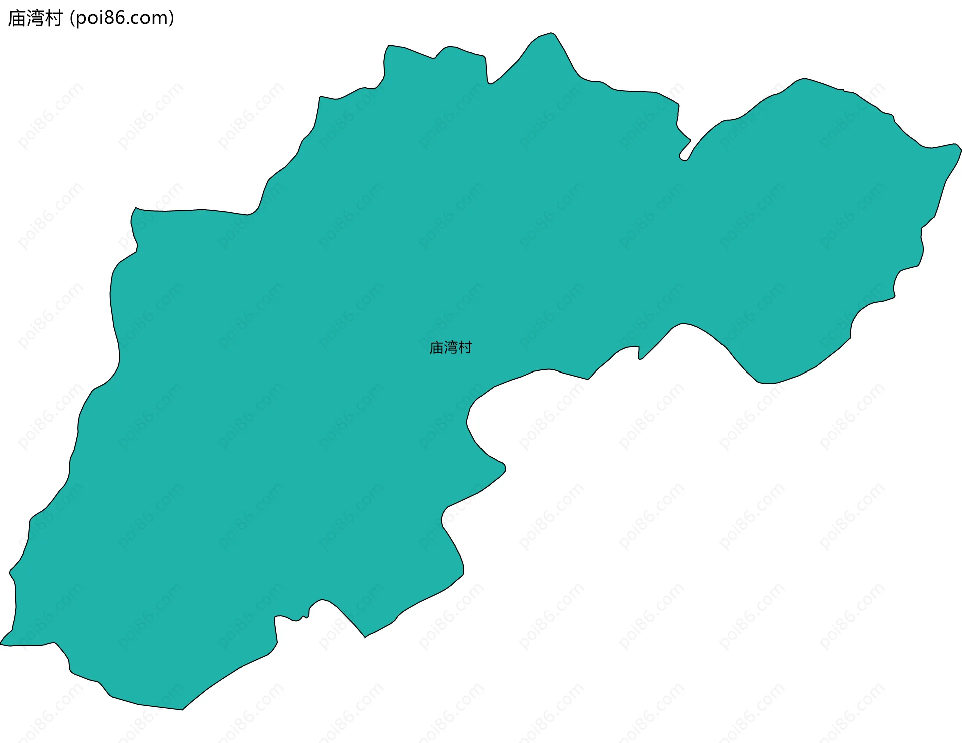 庙湾村边界地图