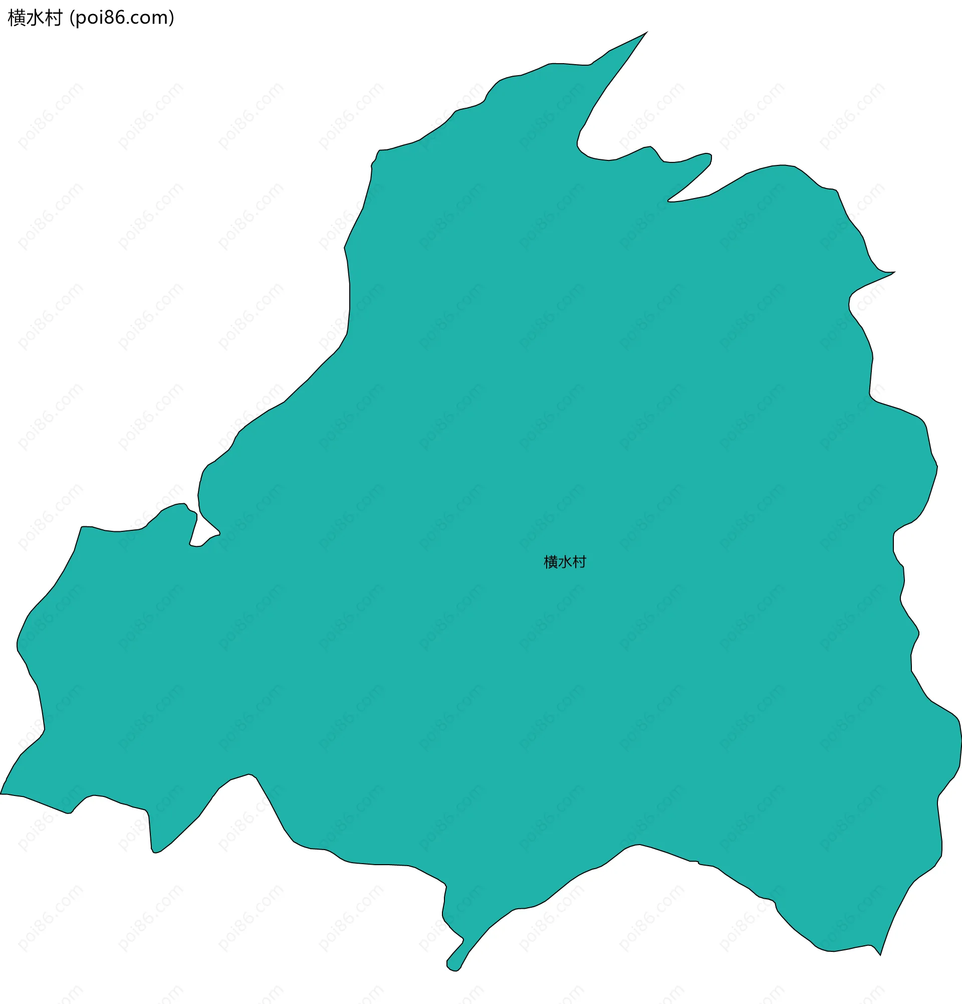 横水村边界地图