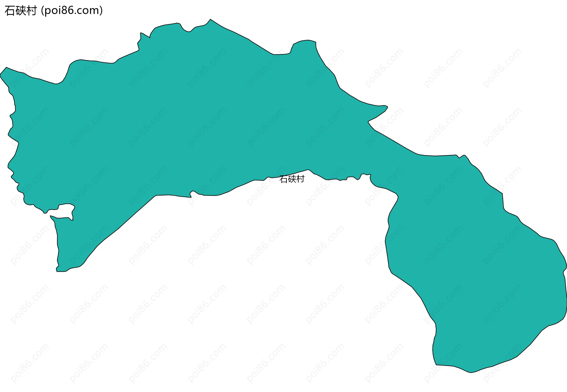 石硖村边界地图