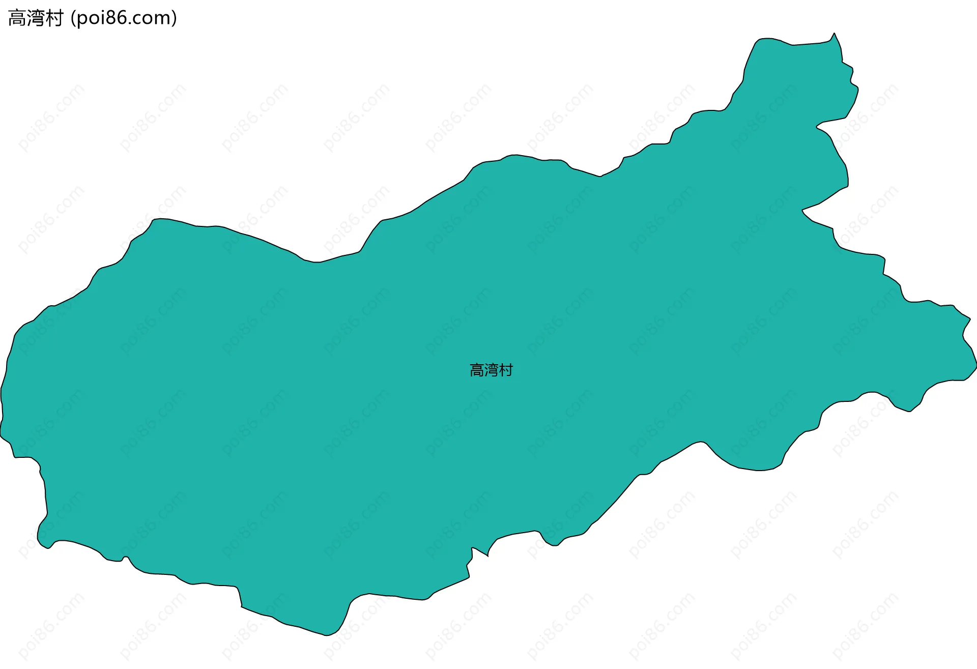 高湾村边界地图