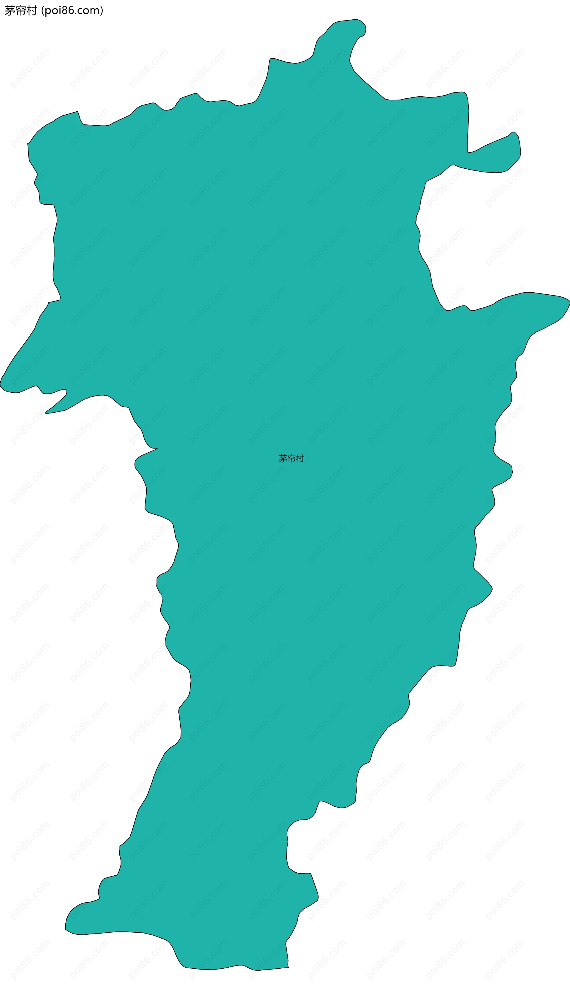 茅帘村边界地图