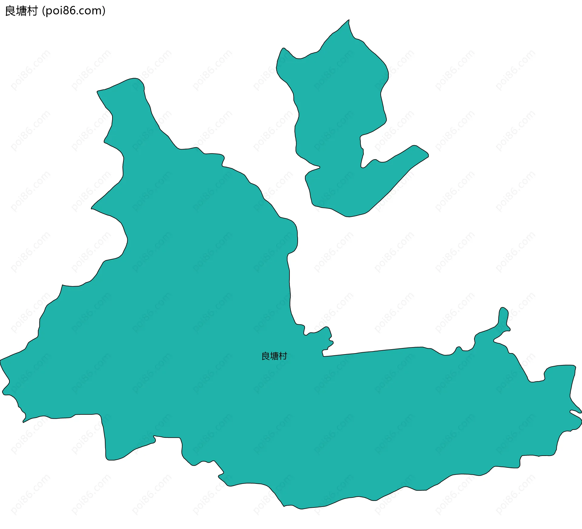 良塘村边界地图