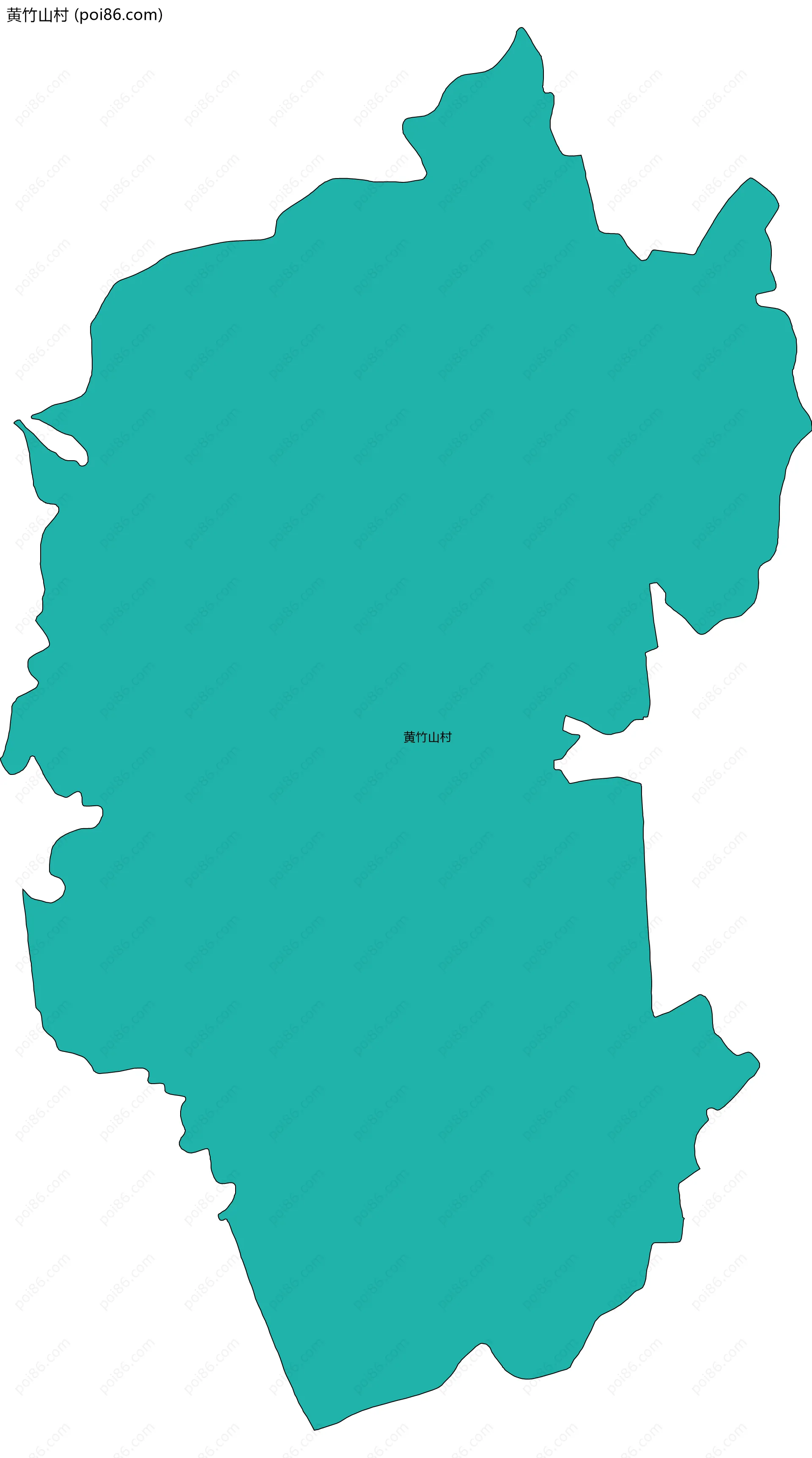 黄竹山村边界地图