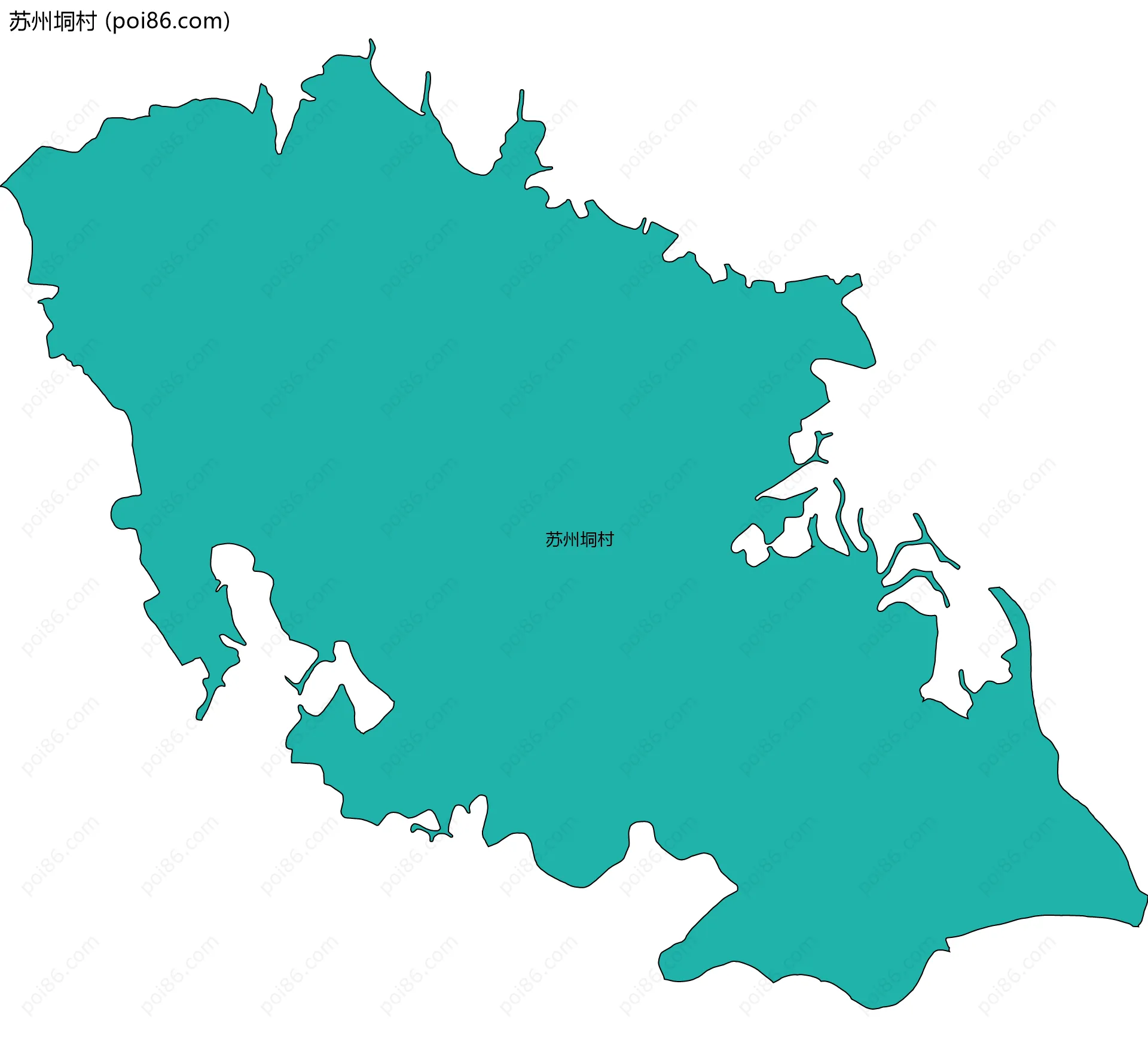 苏州垌村边界地图